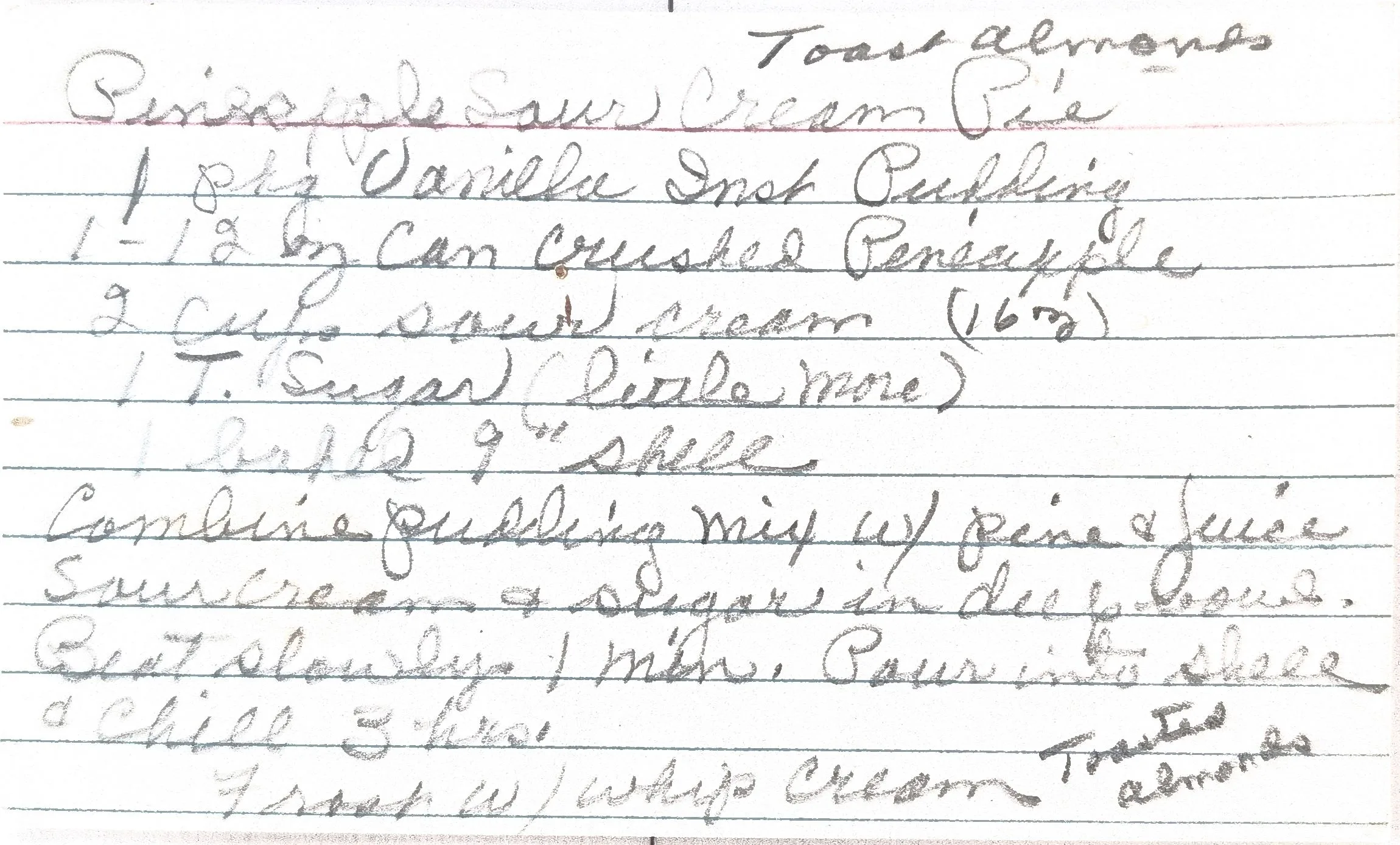 Original Handwritten Card