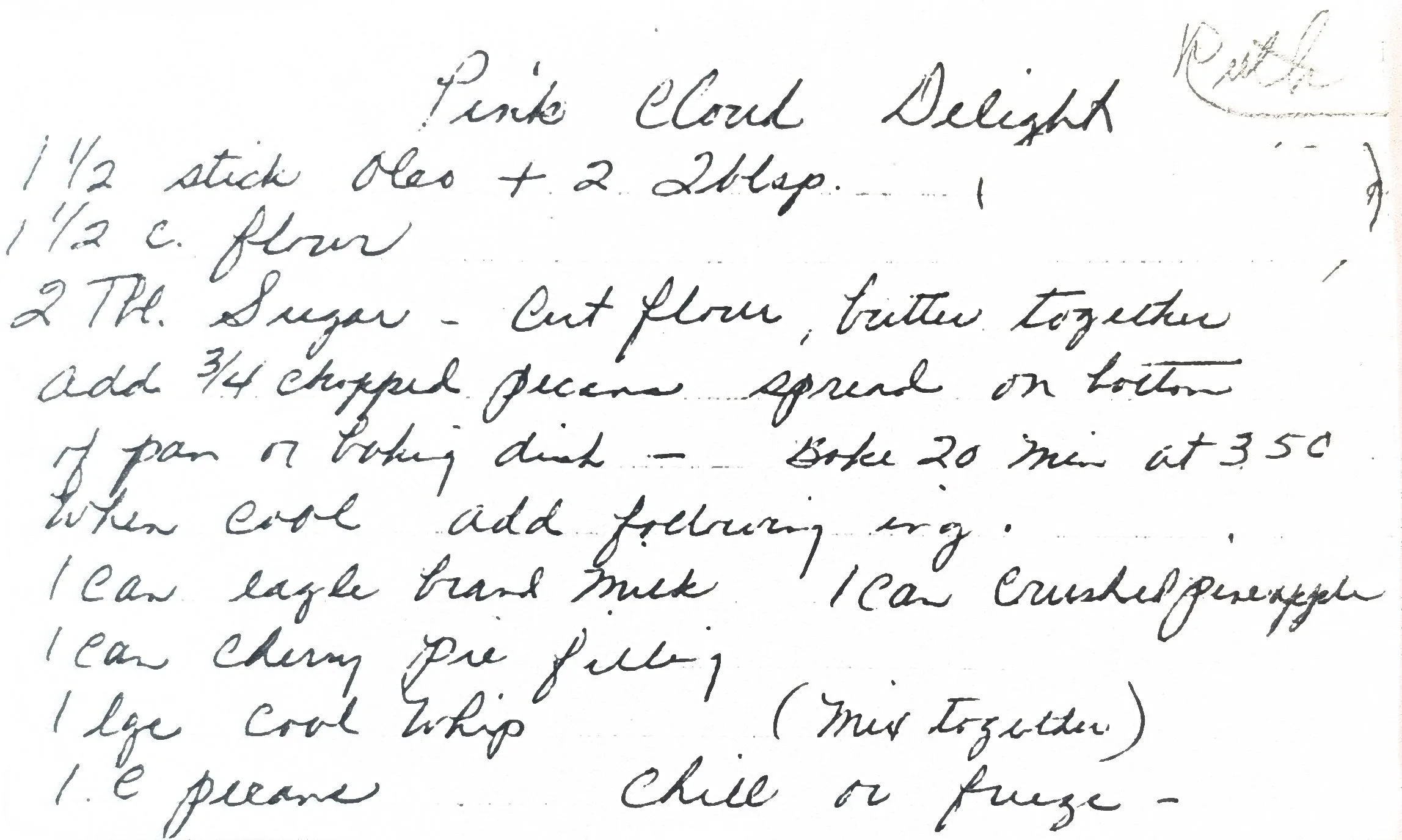 Original Handwritten Card