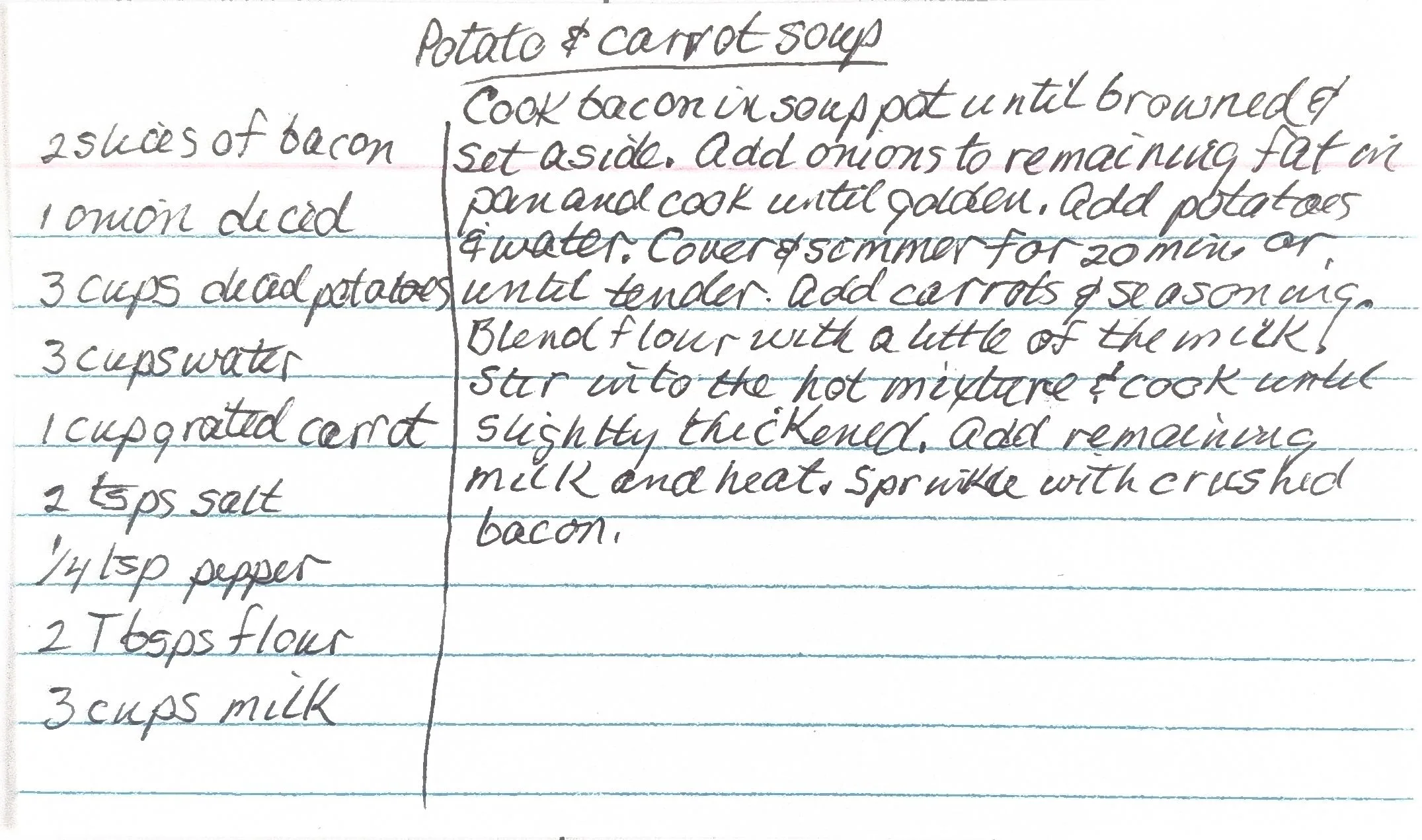 Original Handwritten Card