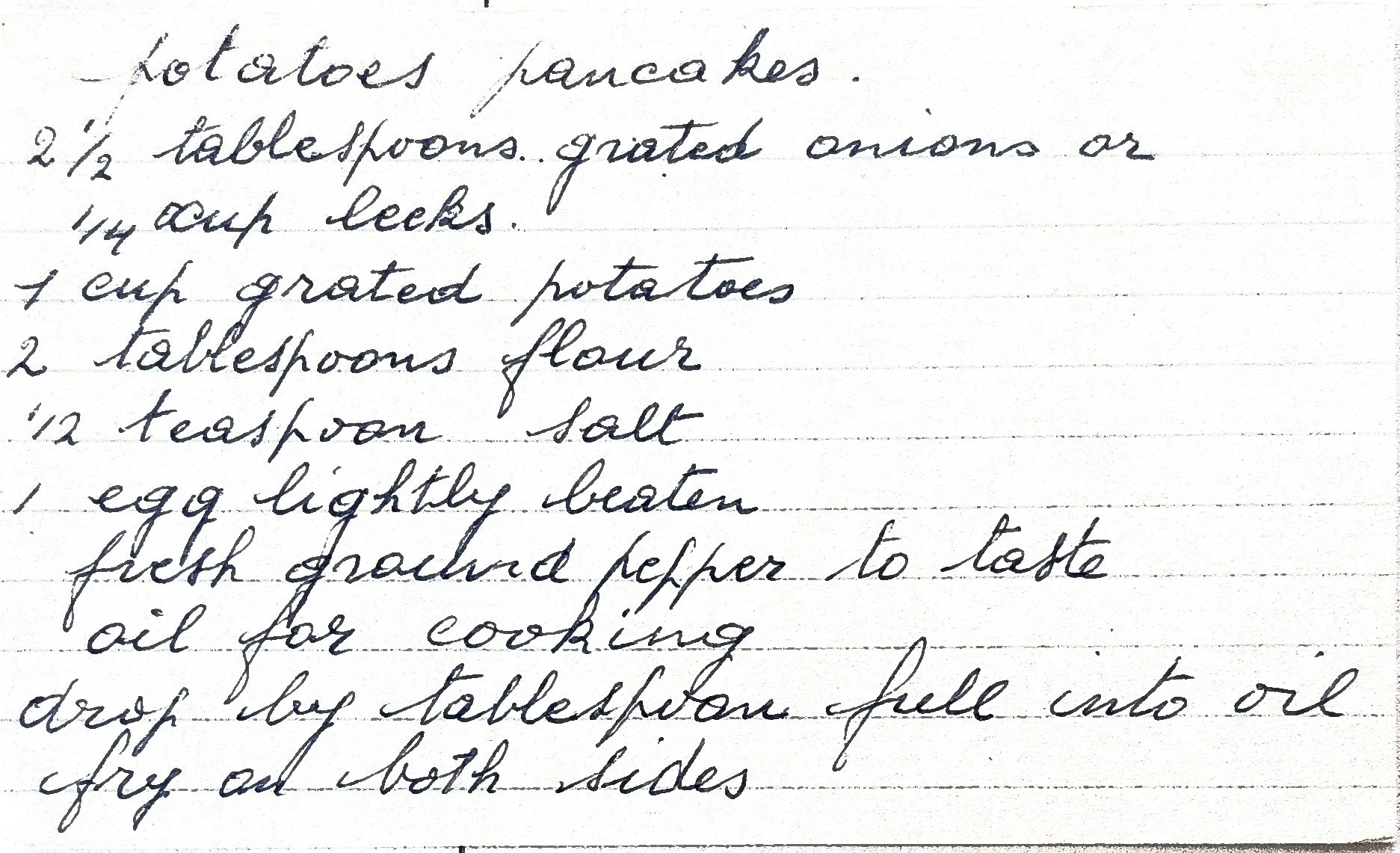 Original Handwritten Card