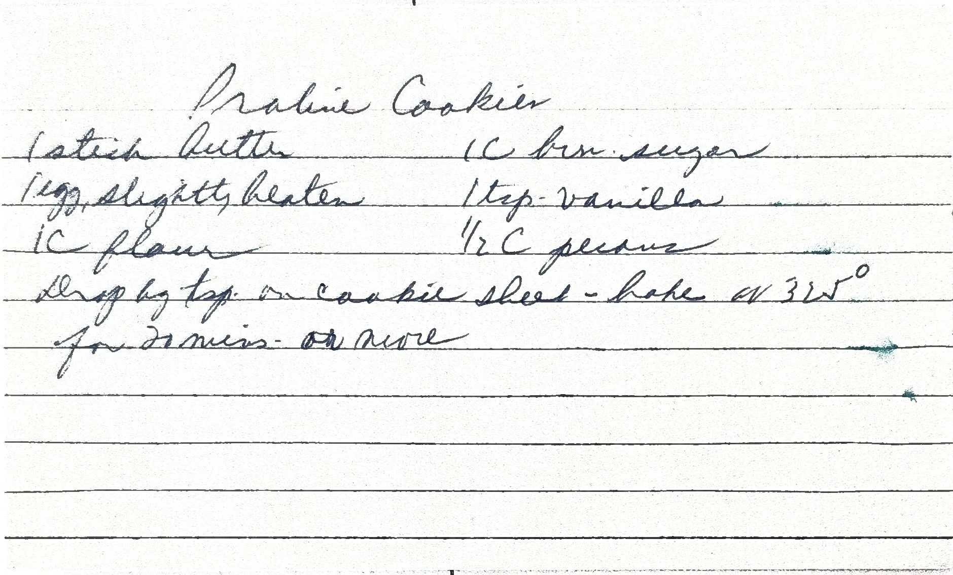 Original Handwritten Card