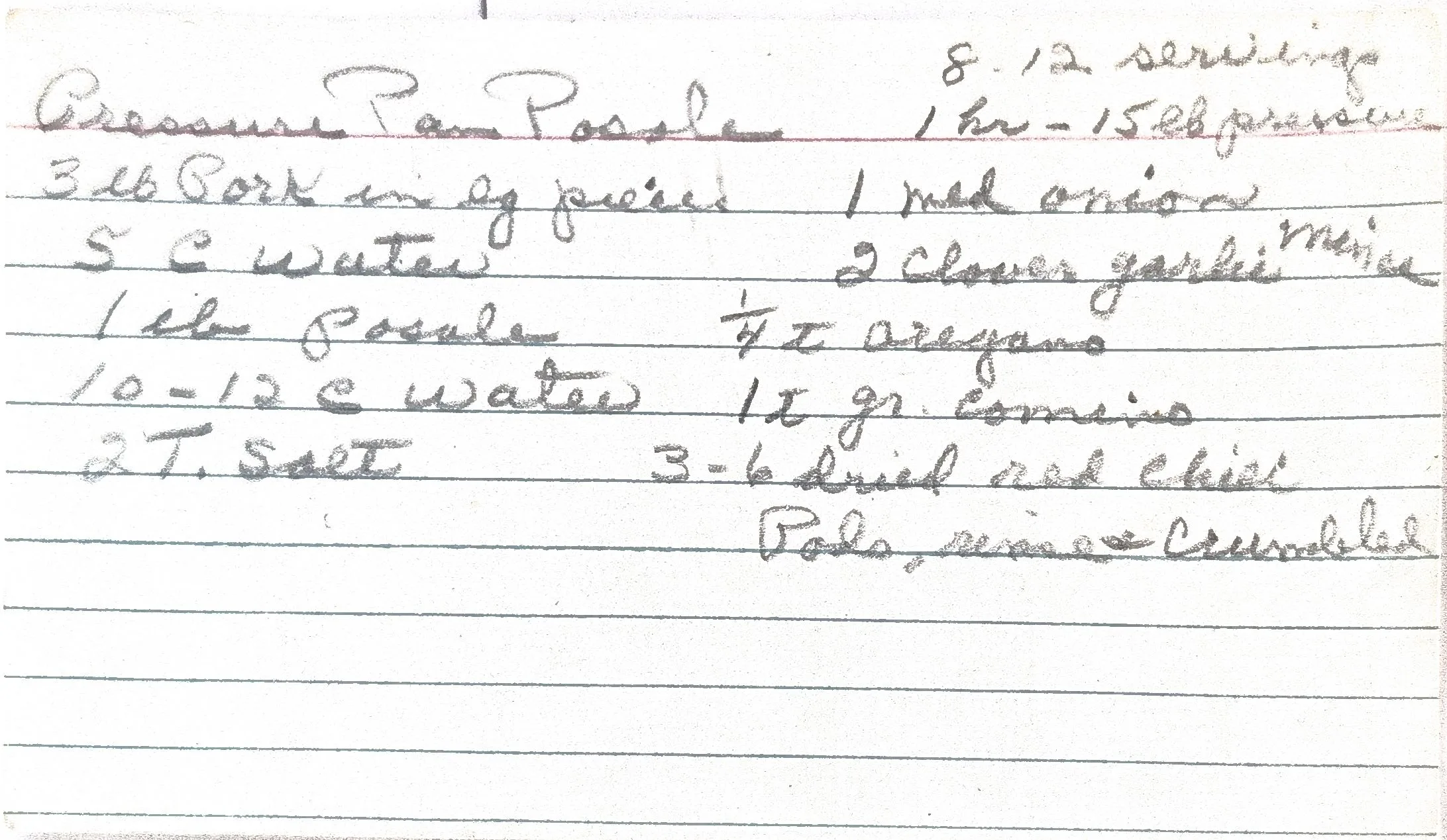 Original Handwritten Card