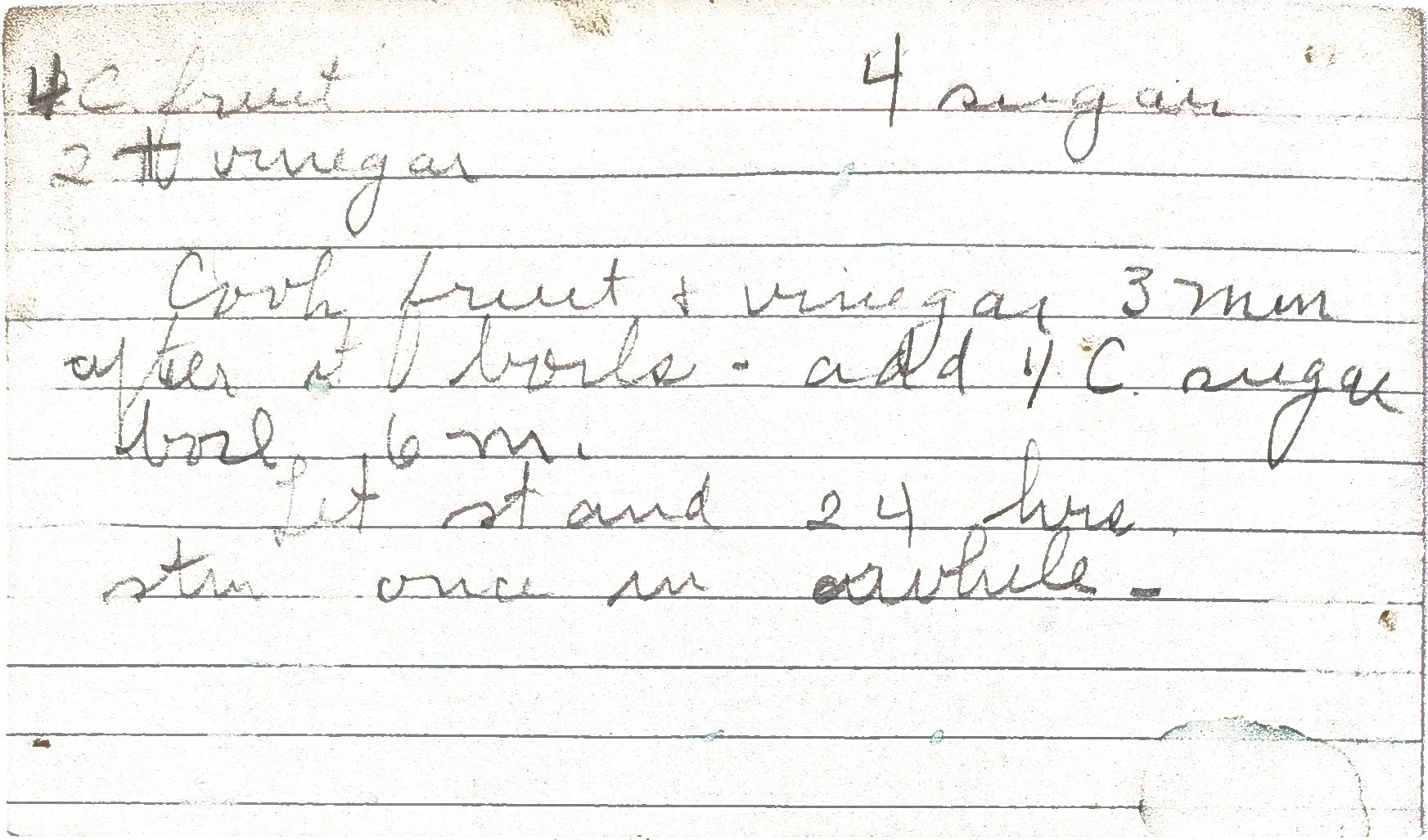 Original Handwritten Card