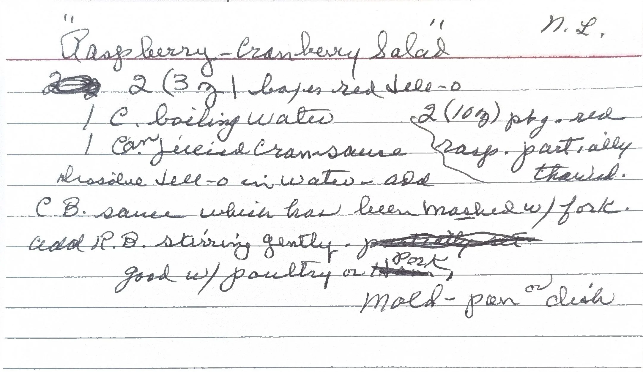 Original Handwritten Card