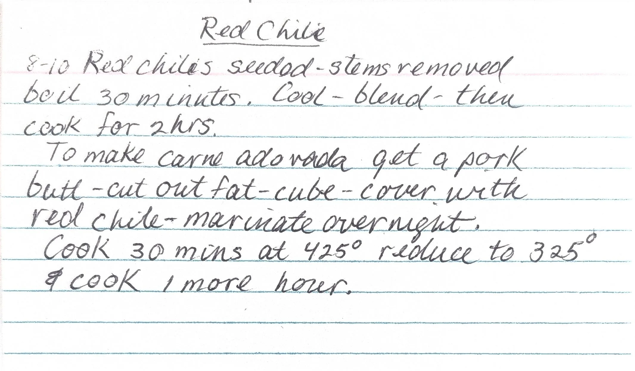 Original Handwritten Card