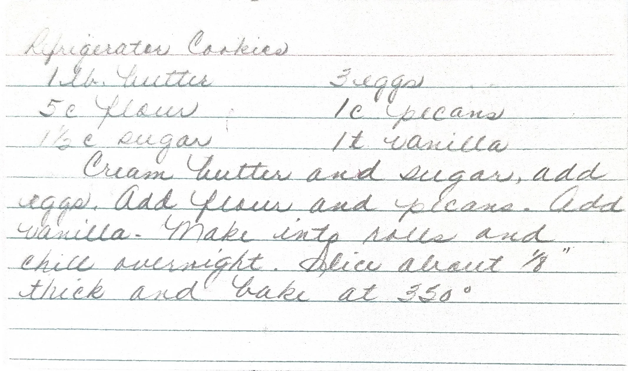 Original Handwritten Card