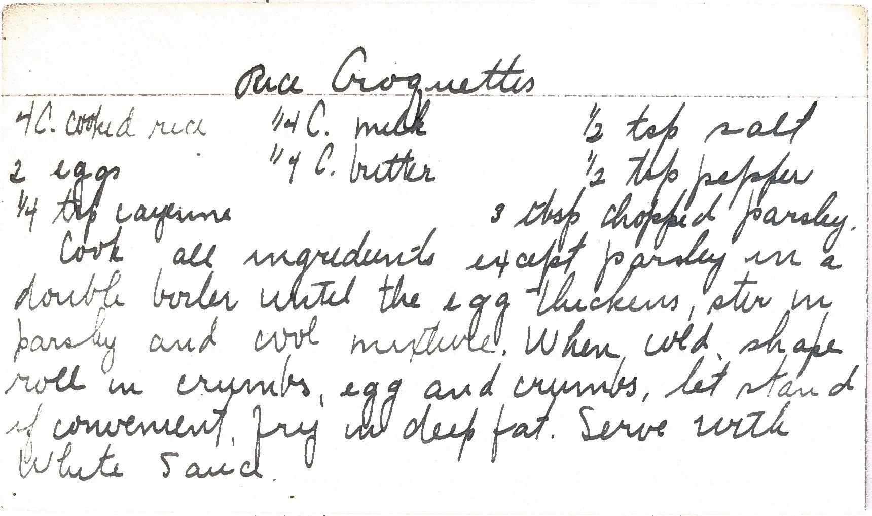 Original Handwritten Card