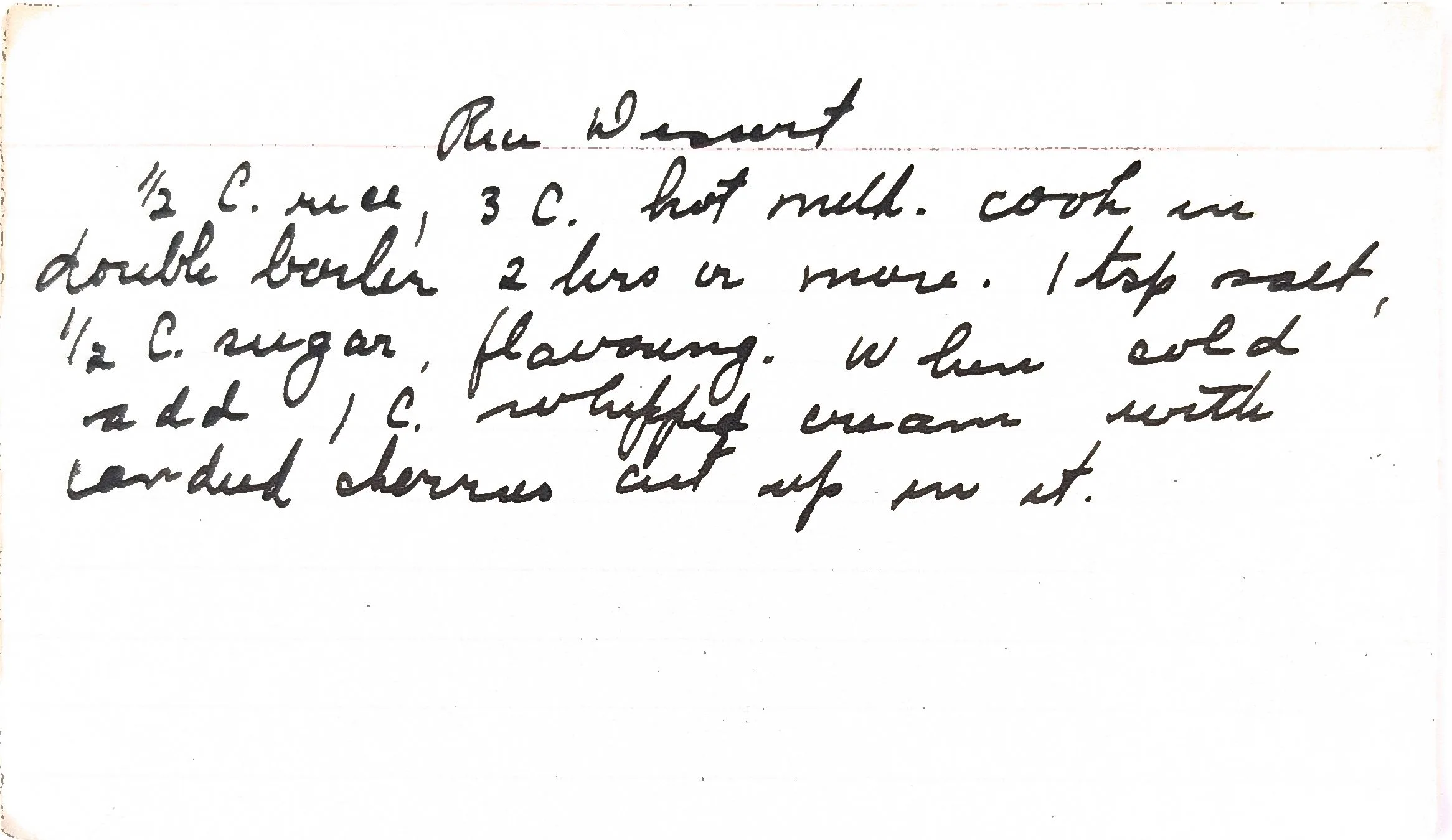 Original Handwritten Card