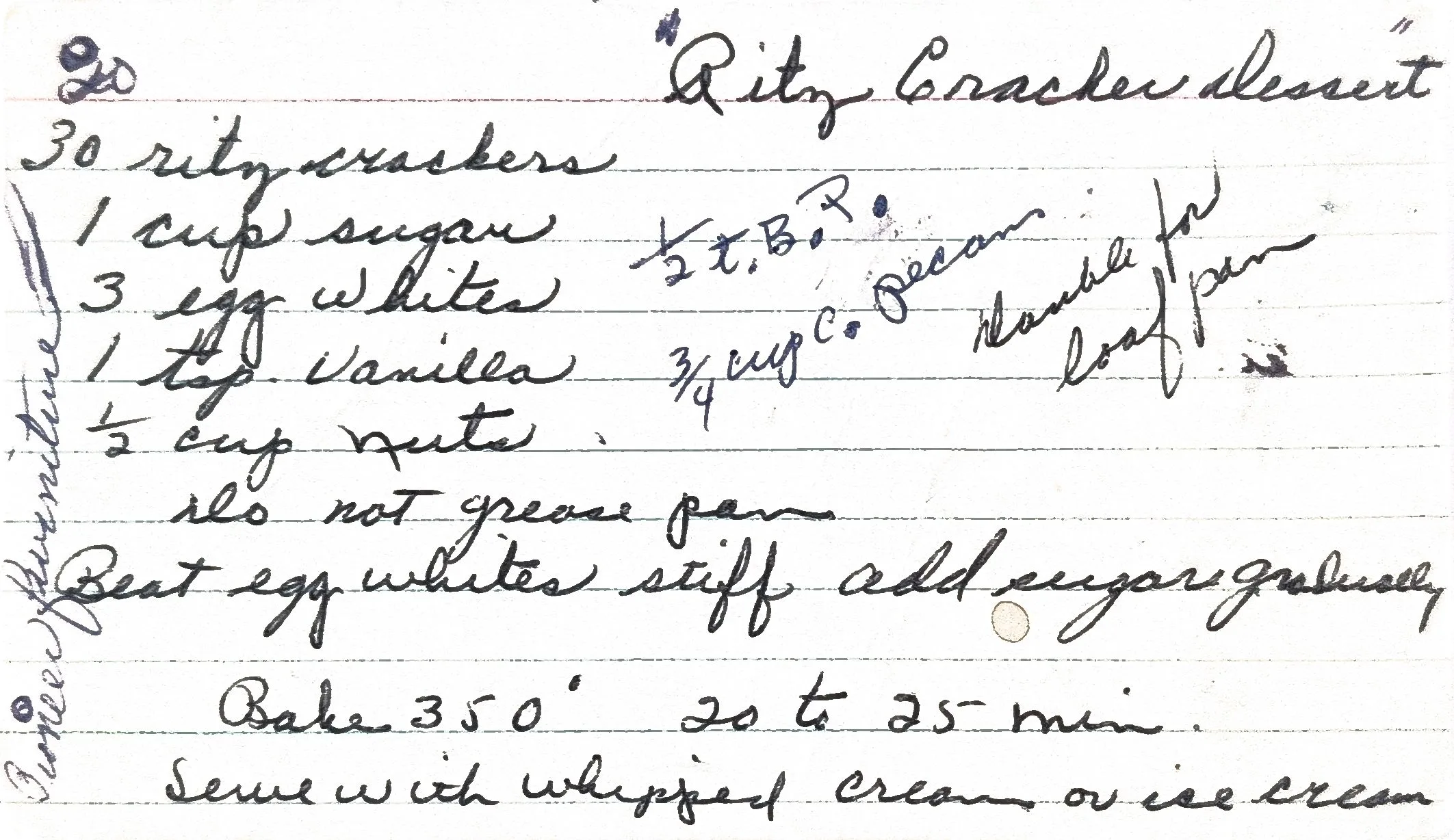 Original Handwritten Card