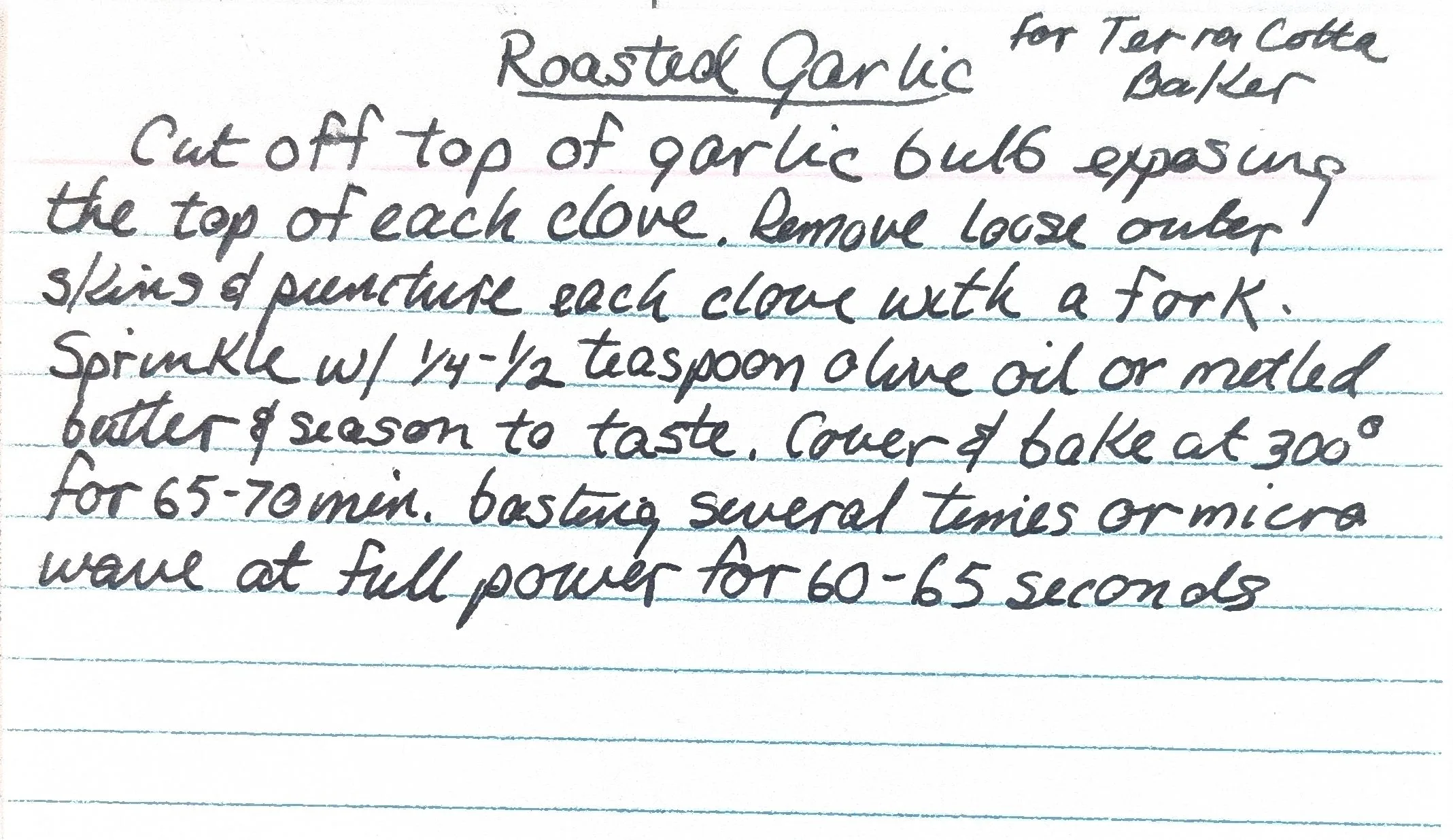Original Handwritten Card