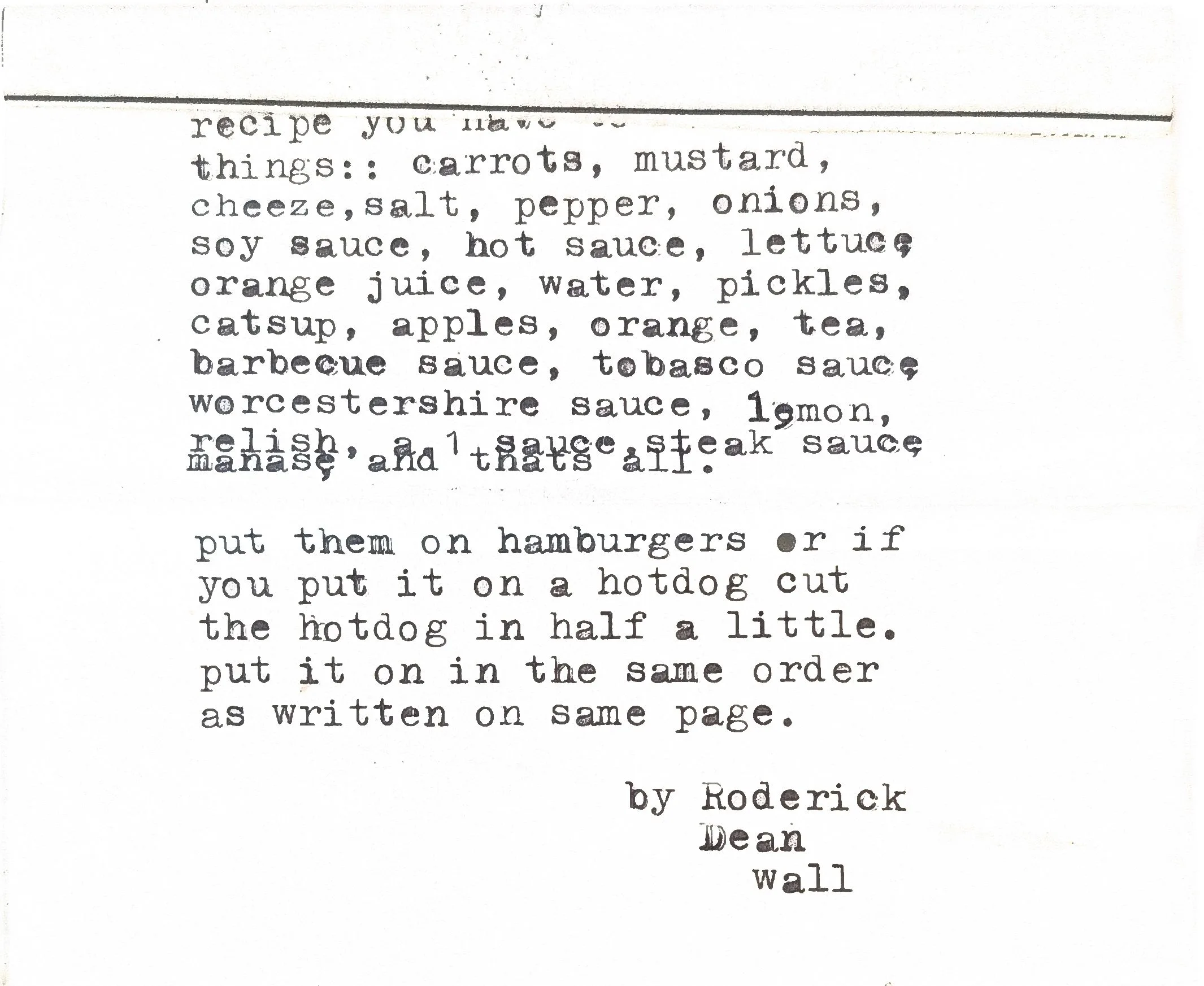Original Handwritten Card