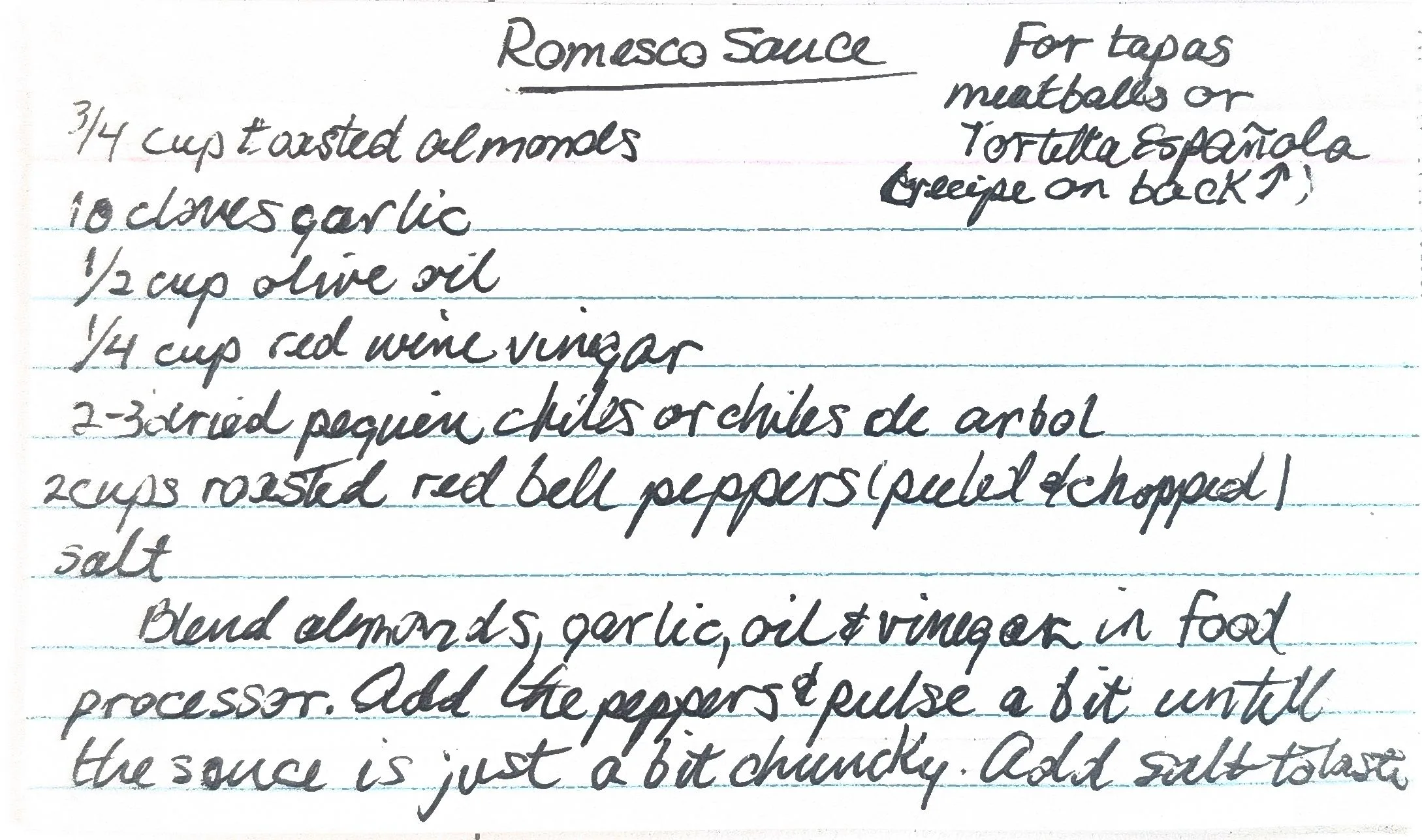 Original Handwritten Card