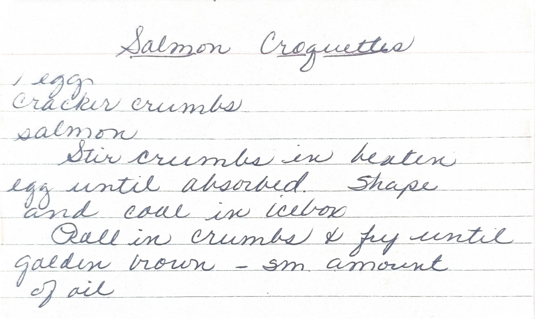 Original Handwritten Card