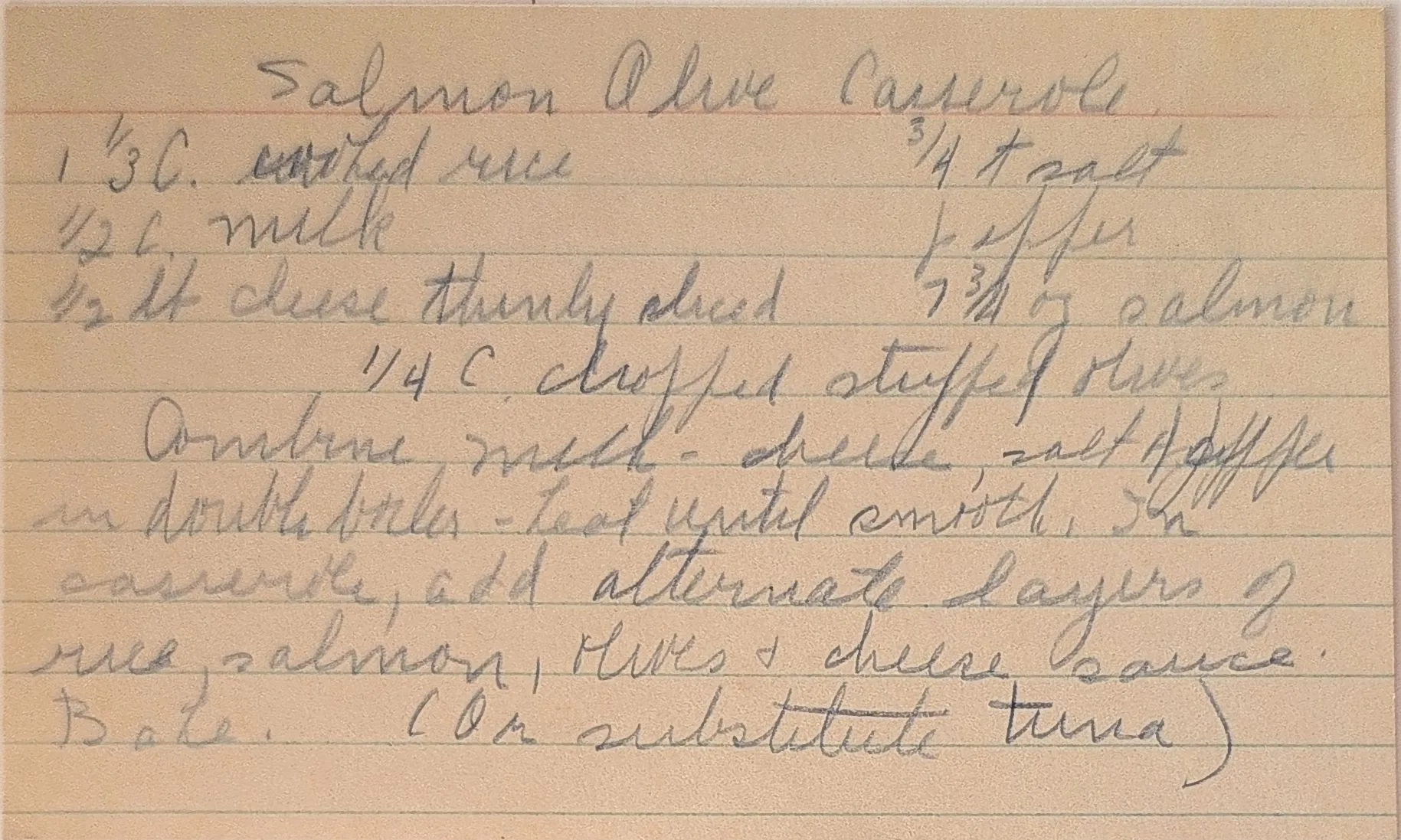 Original Handwritten Card