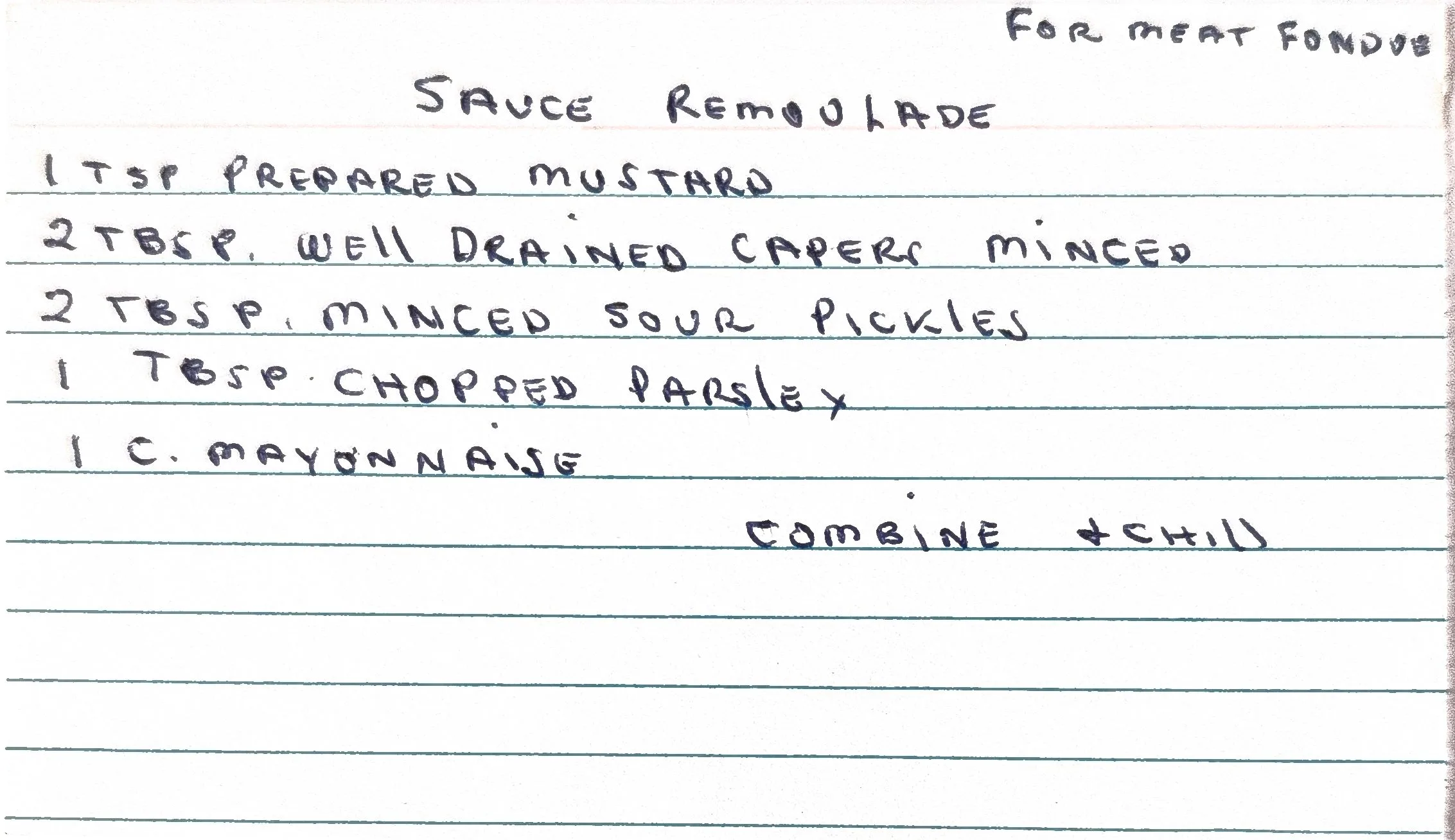 Original Handwritten Card