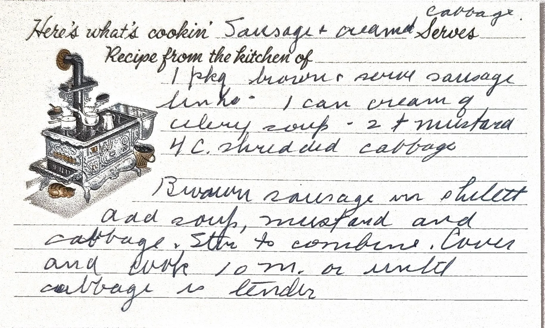 Original Handwritten Card