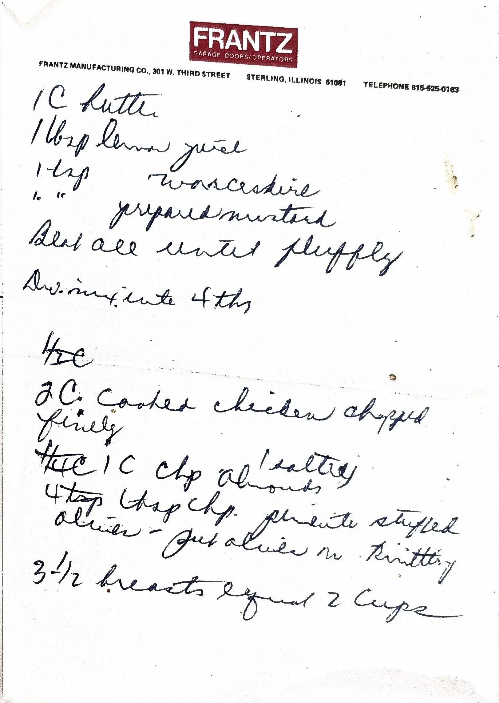 Original Handwritten Card