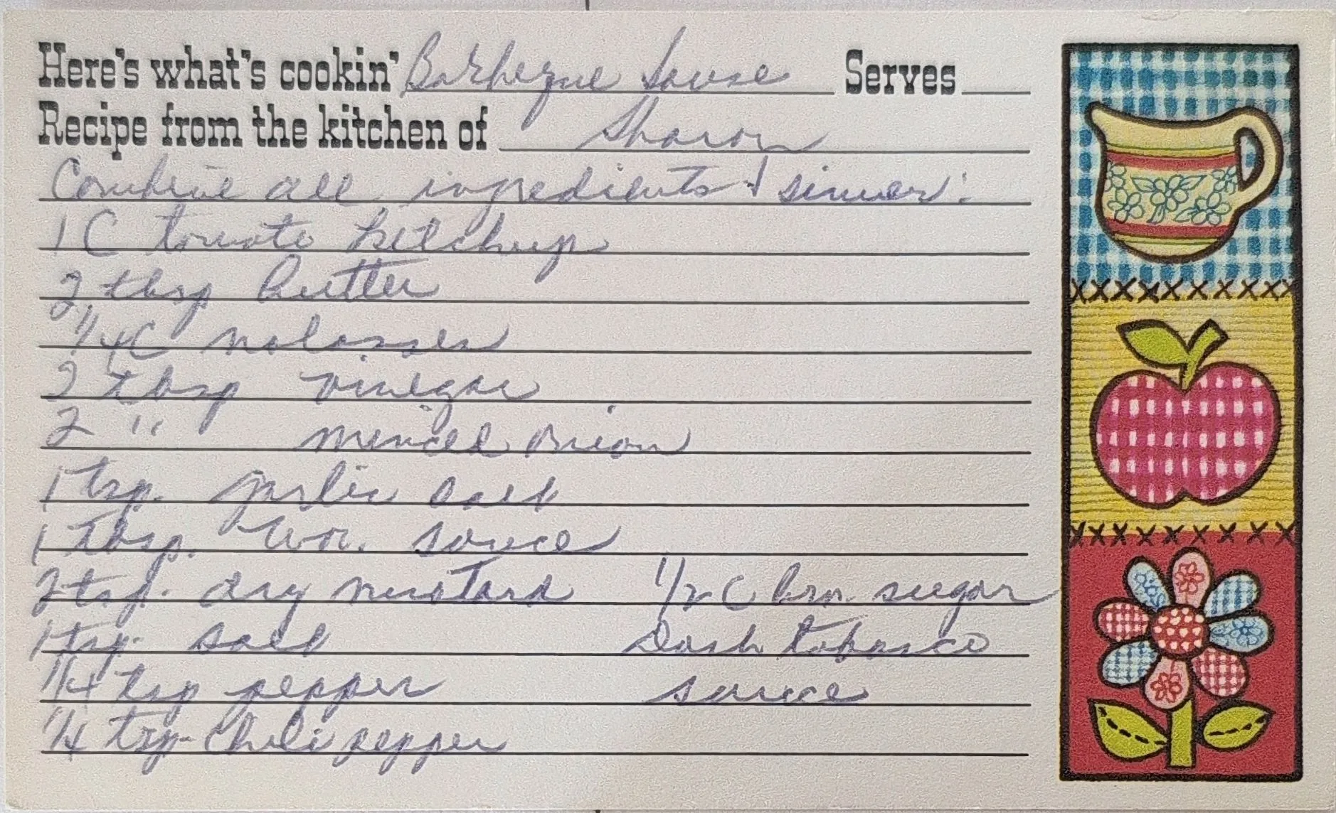 Original Handwritten Card