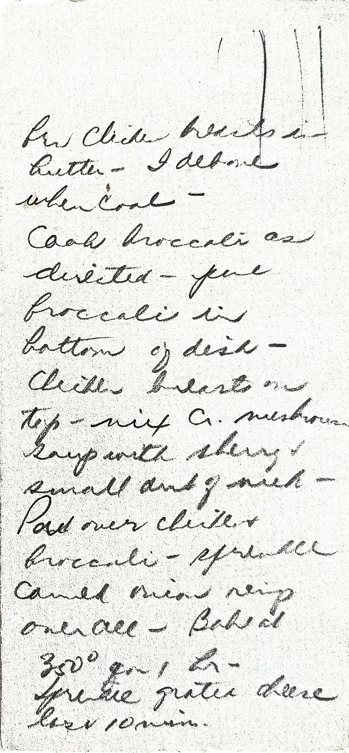 Original Handwritten Card
