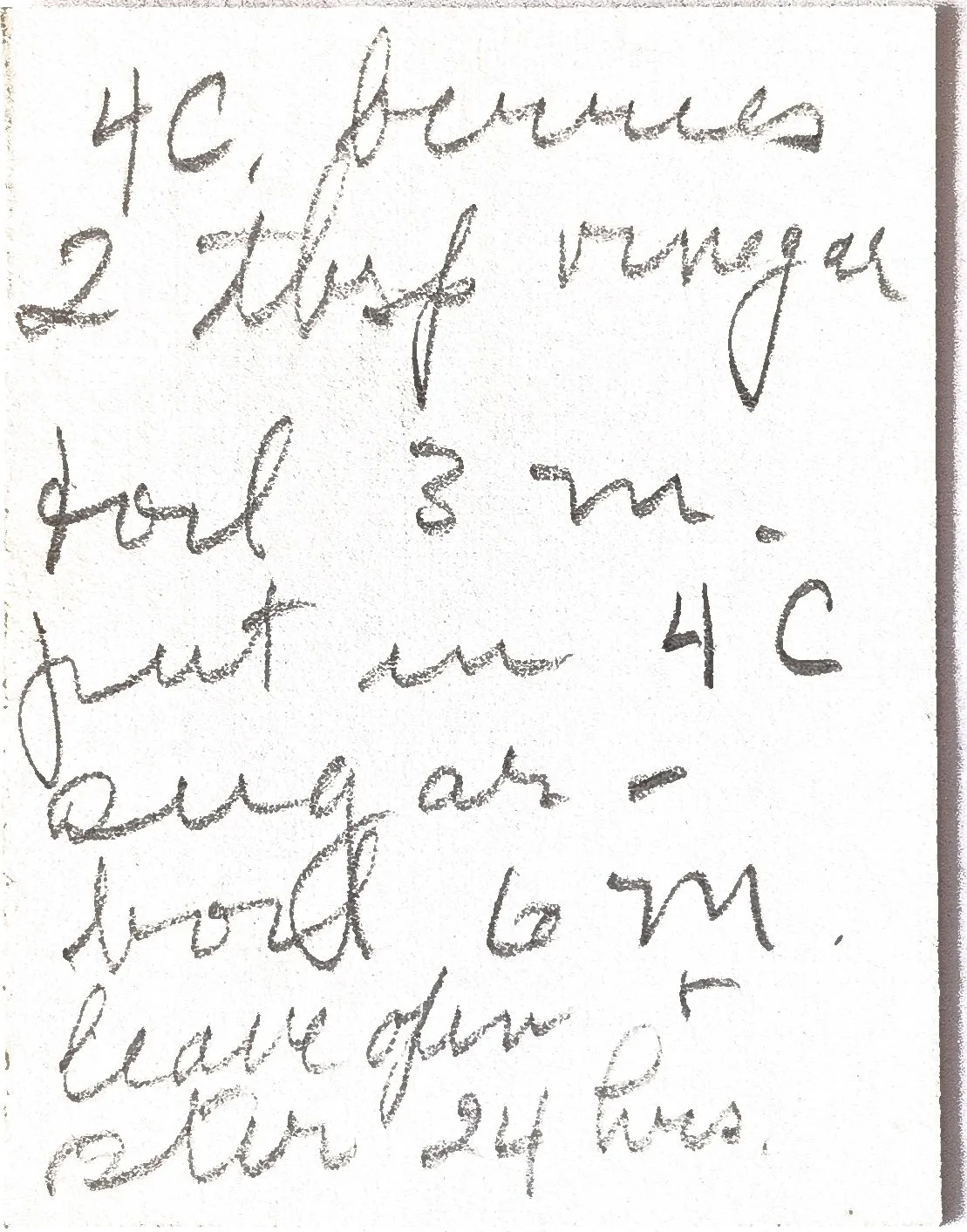 Original Handwritten Card
