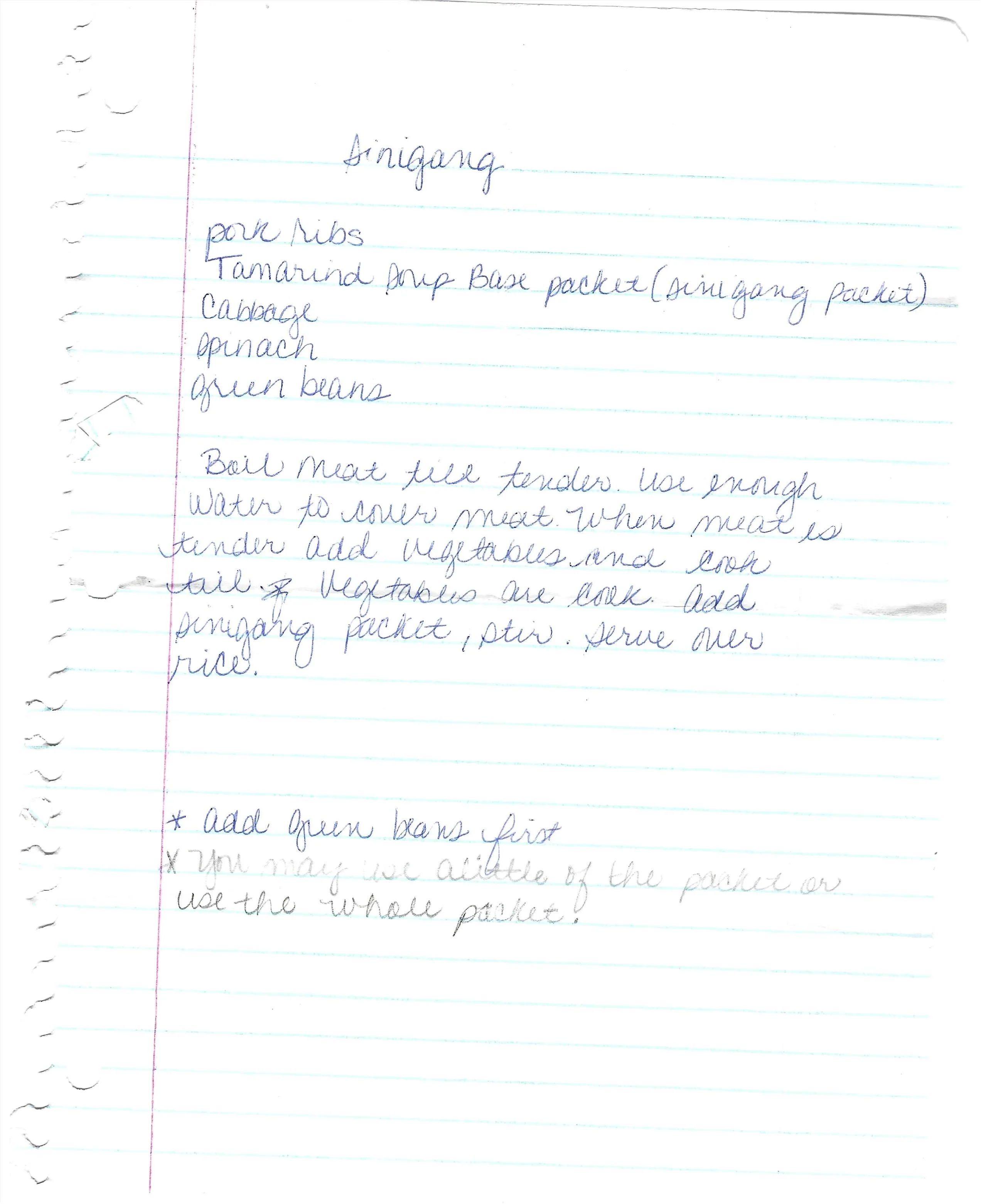 Original Handwritten Card