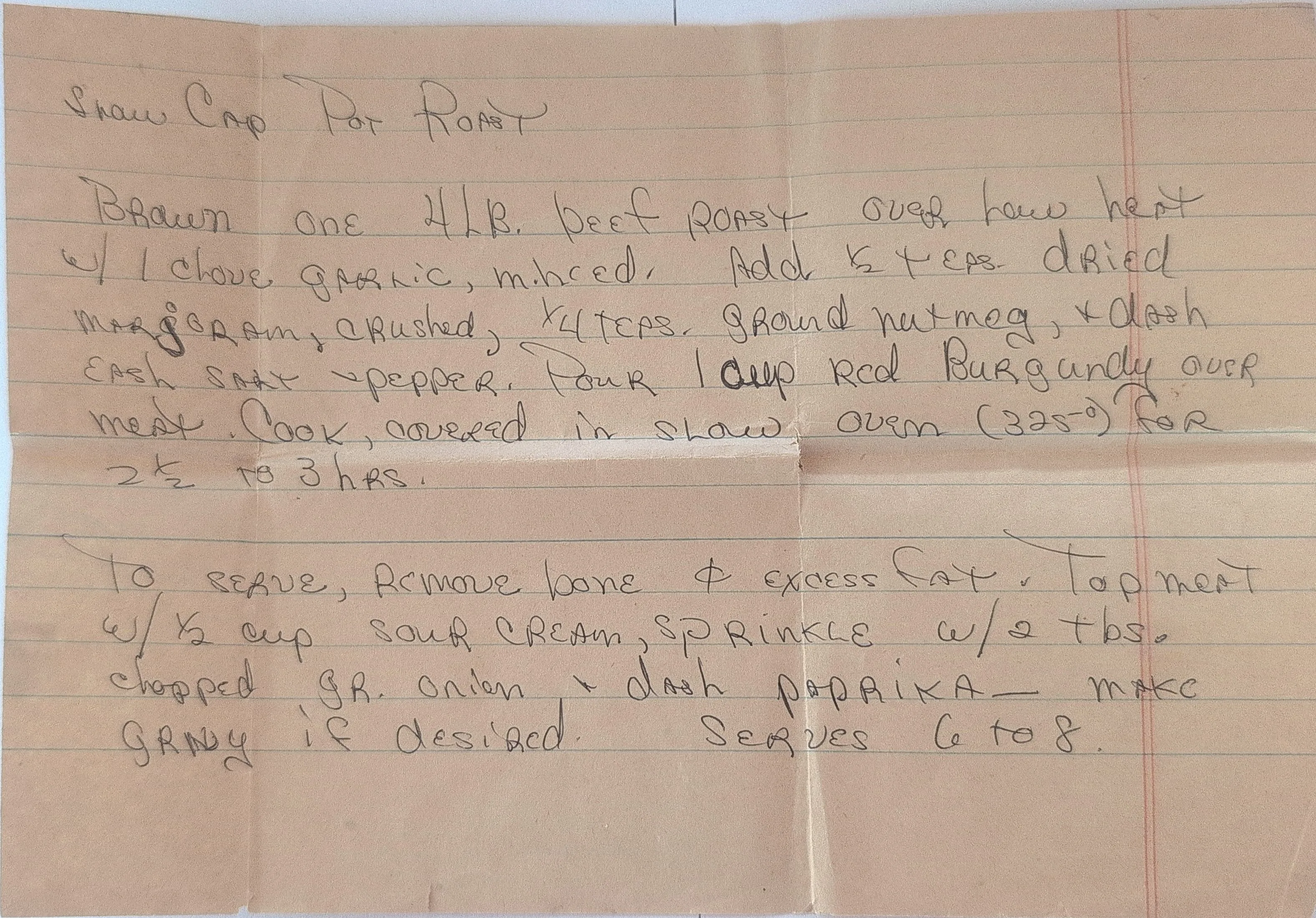 Original Handwritten Card