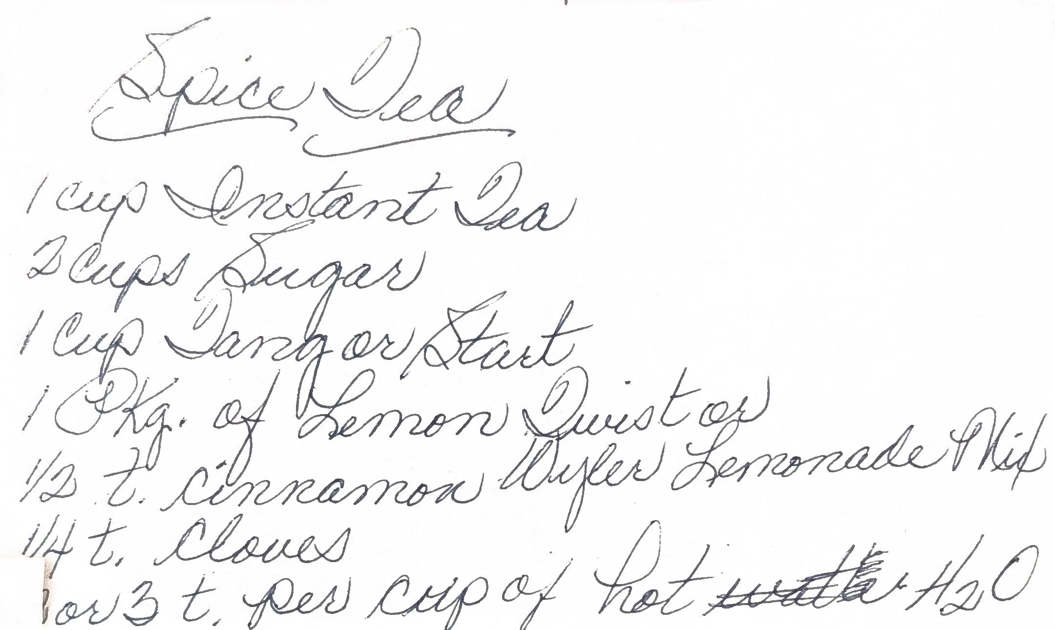 Original Handwritten Card