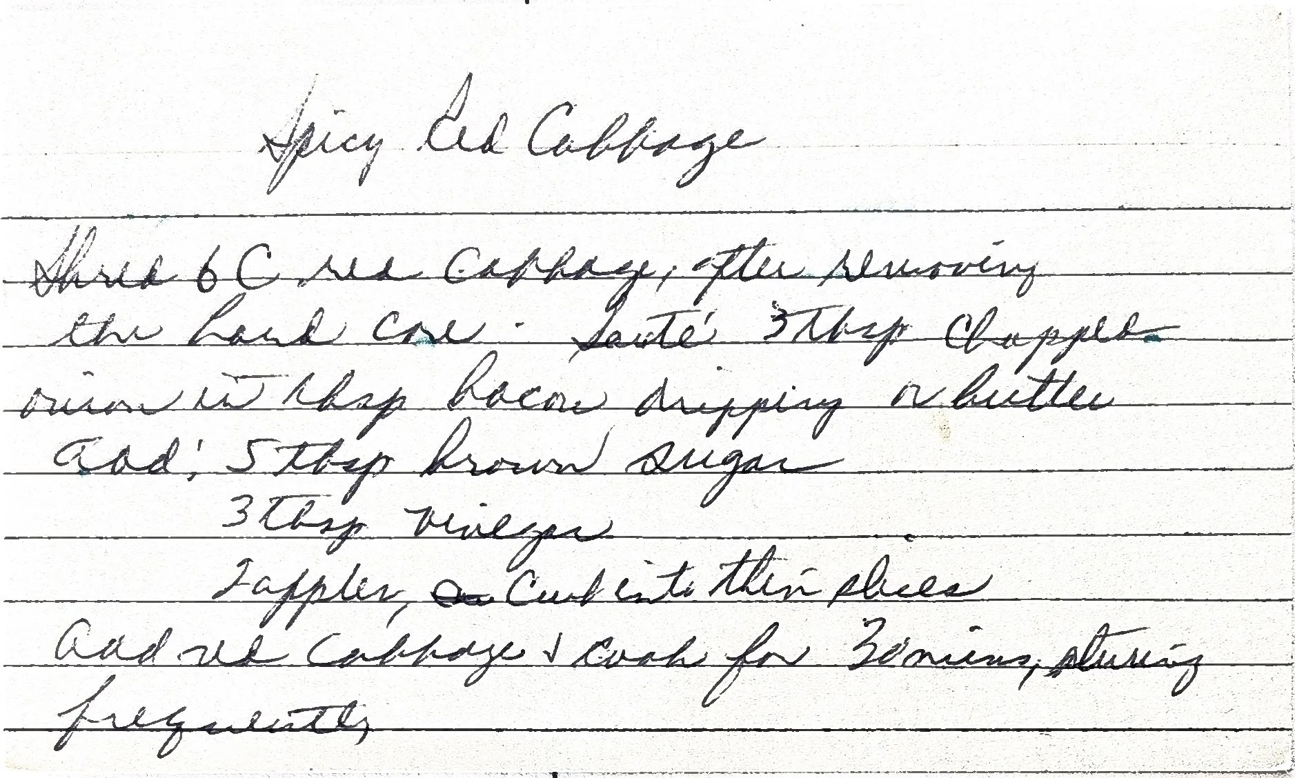 Original Handwritten Card