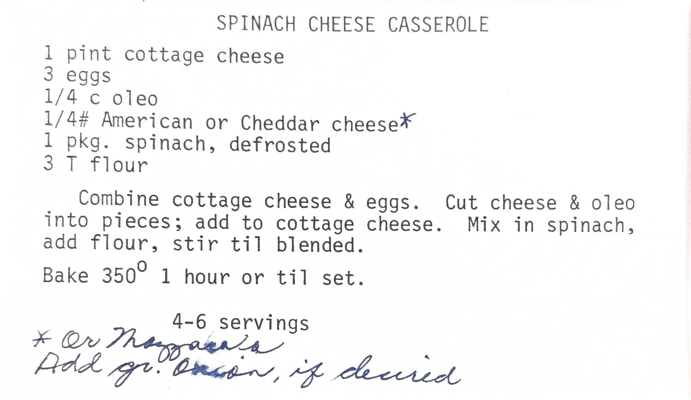 Original Handwritten Card