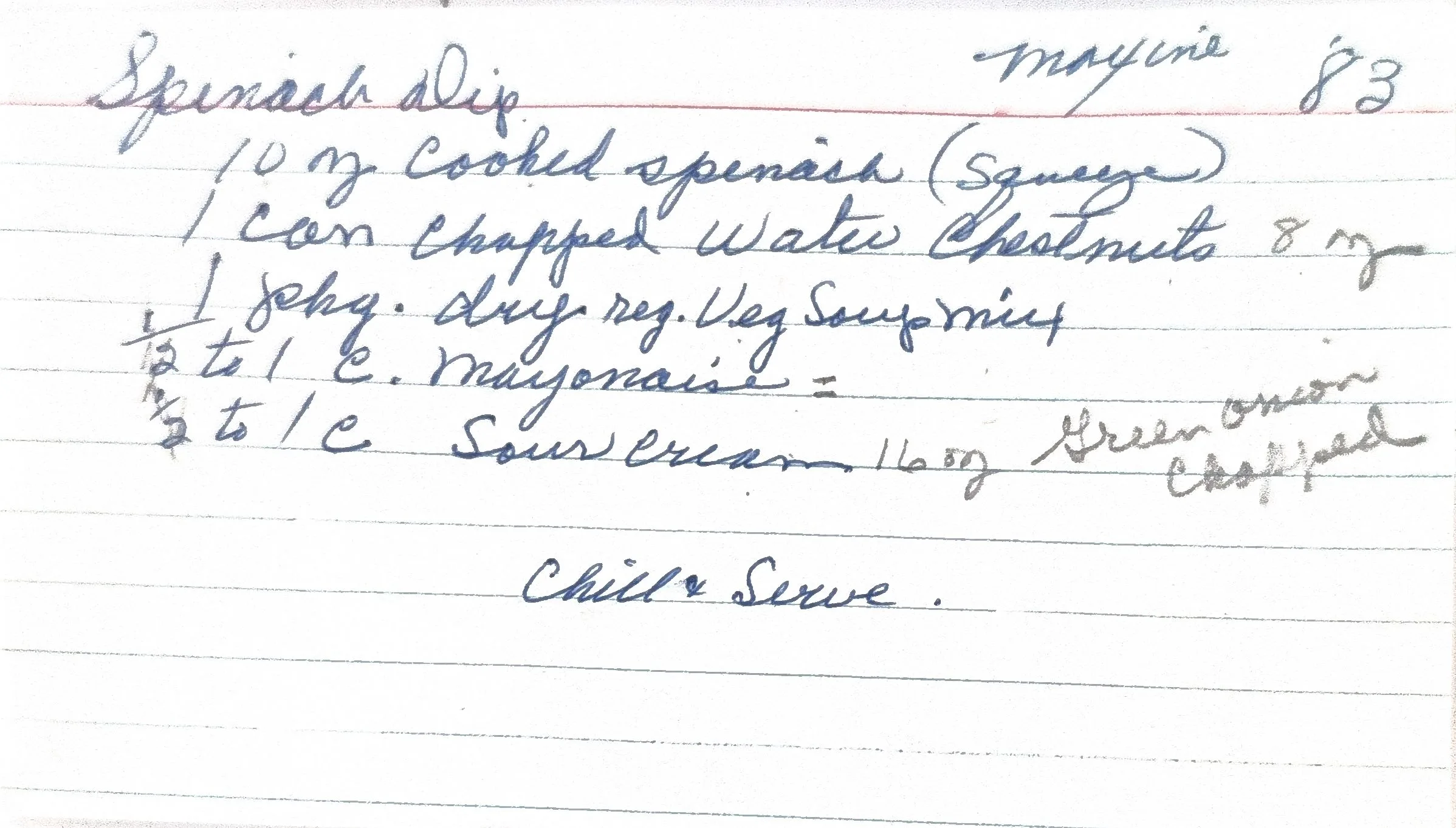 Original Handwritten Card