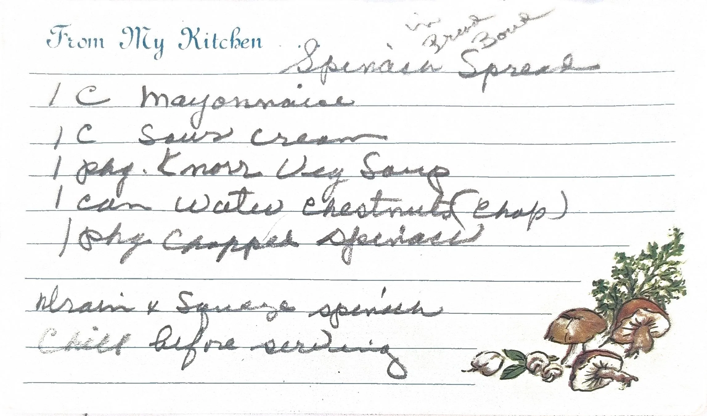 Original Handwritten Card