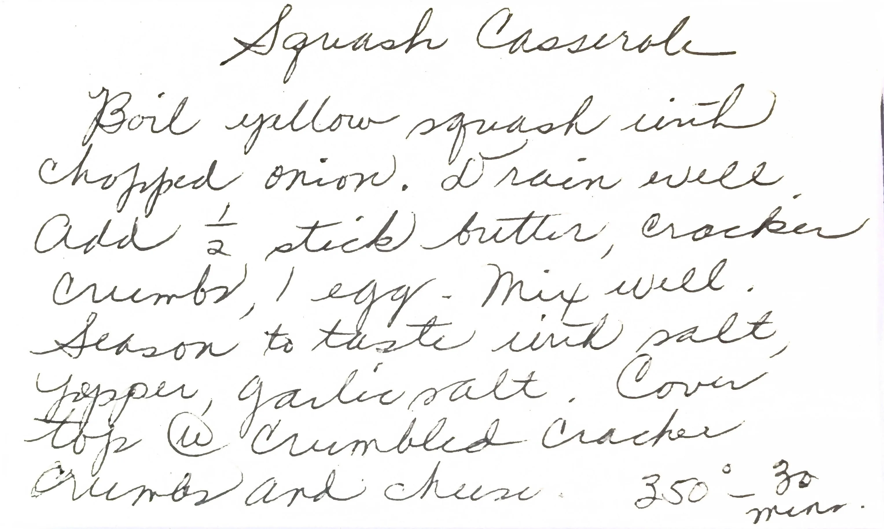 Original Handwritten Card