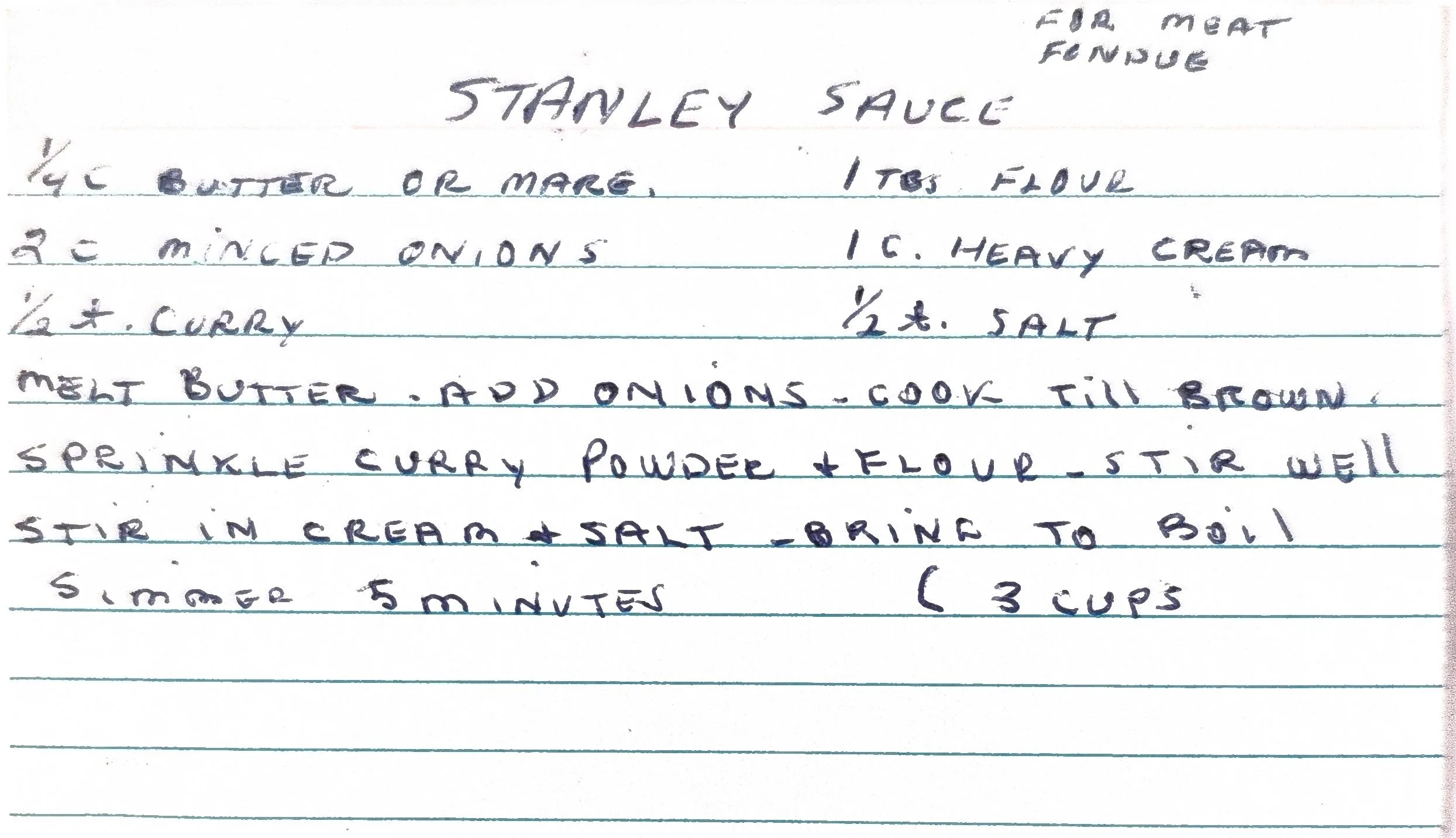 Original Handwritten Card