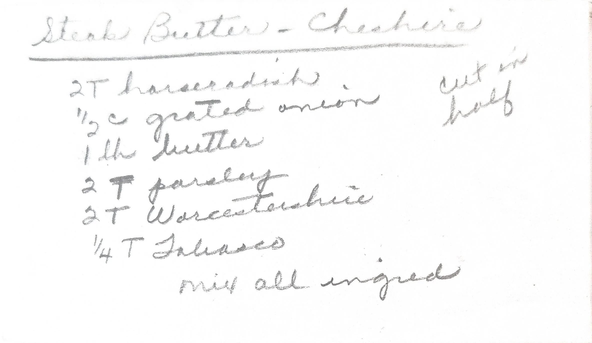 Original Handwritten Card