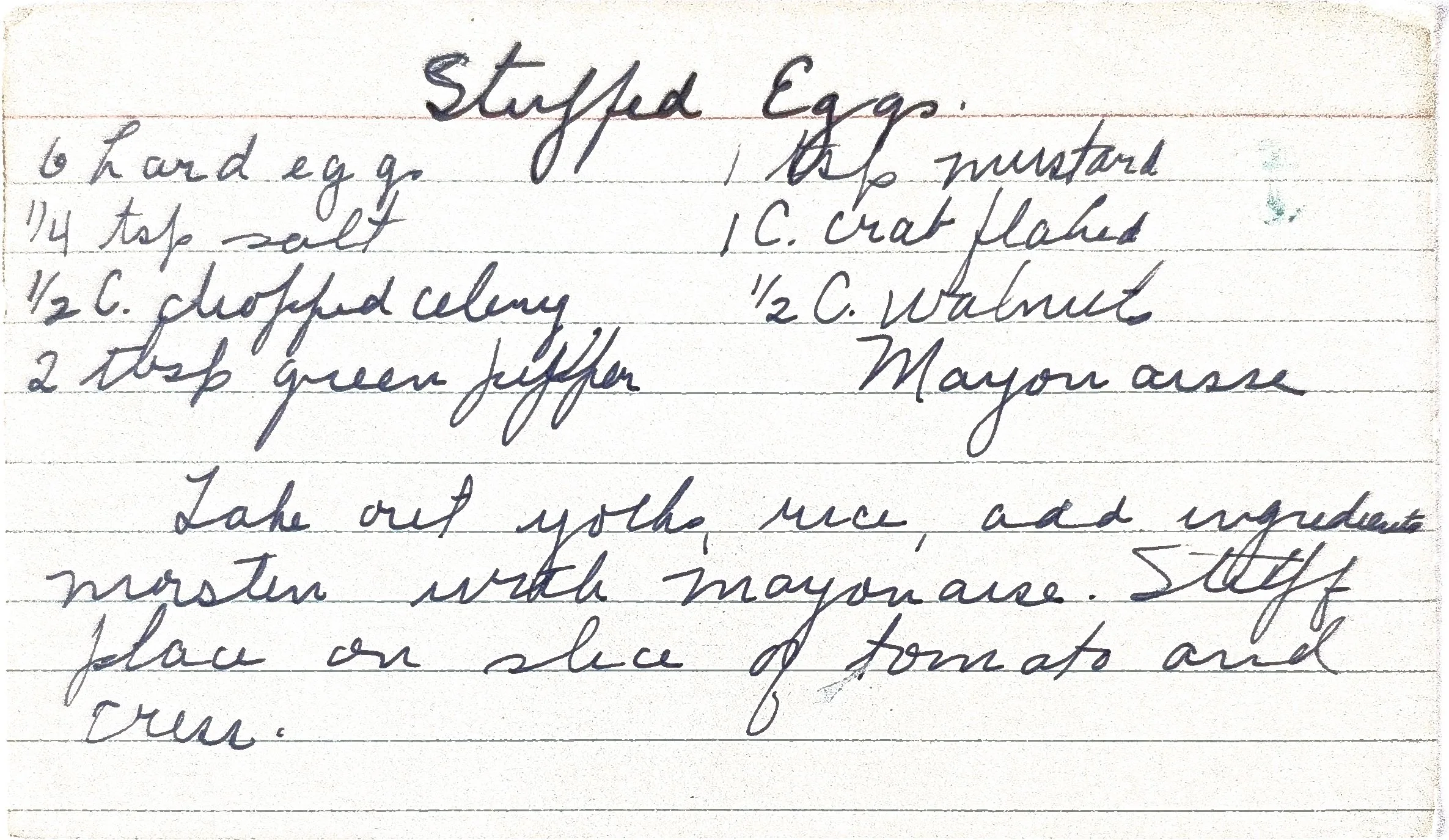 Original Handwritten Card