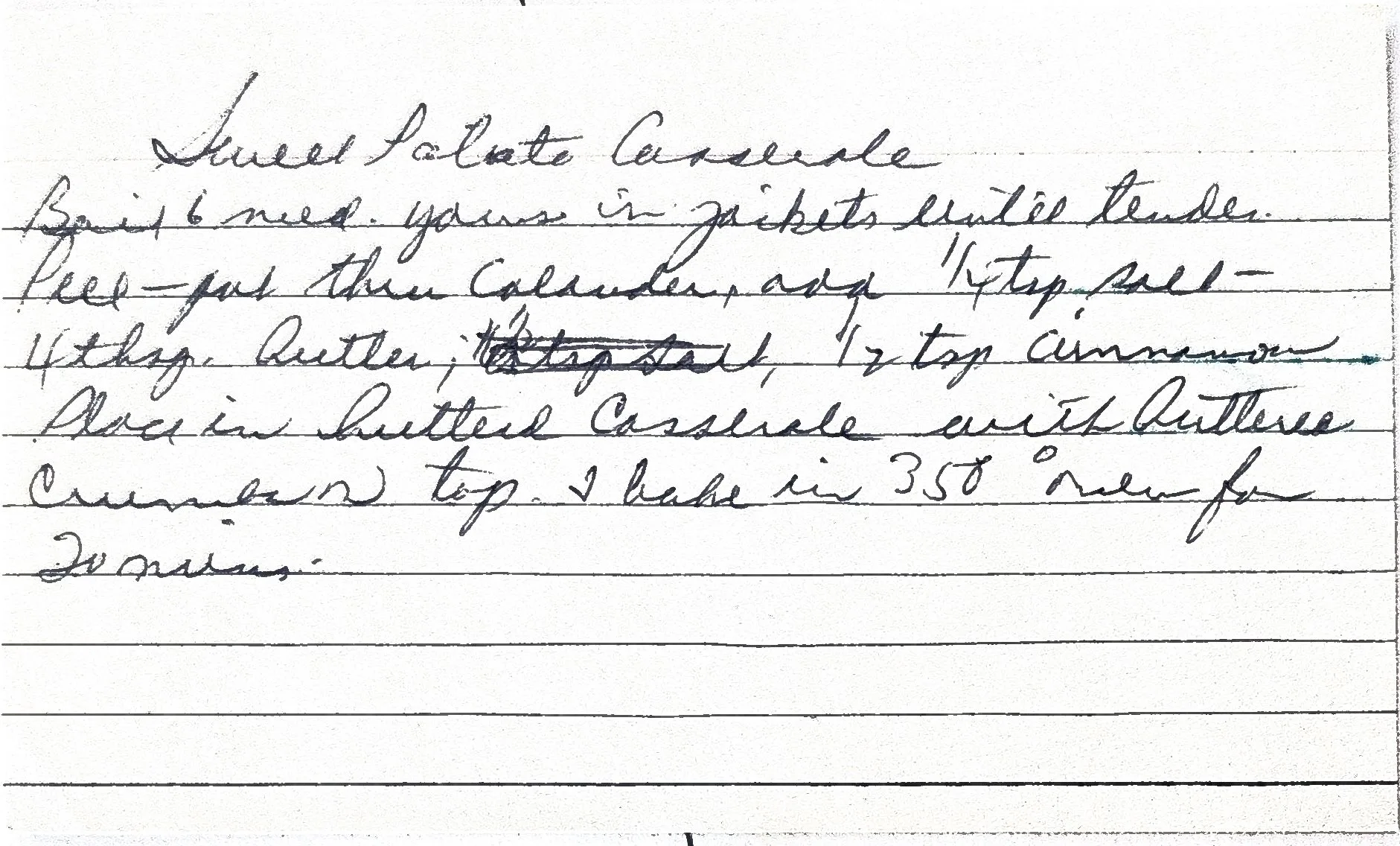 Original Handwritten Card