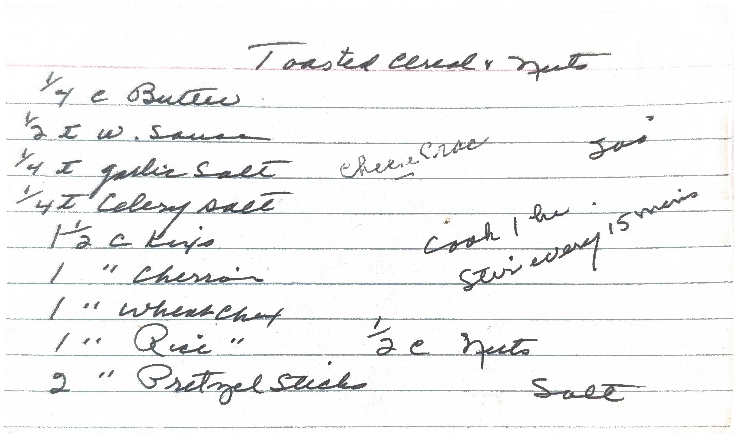 Original Handwritten Card