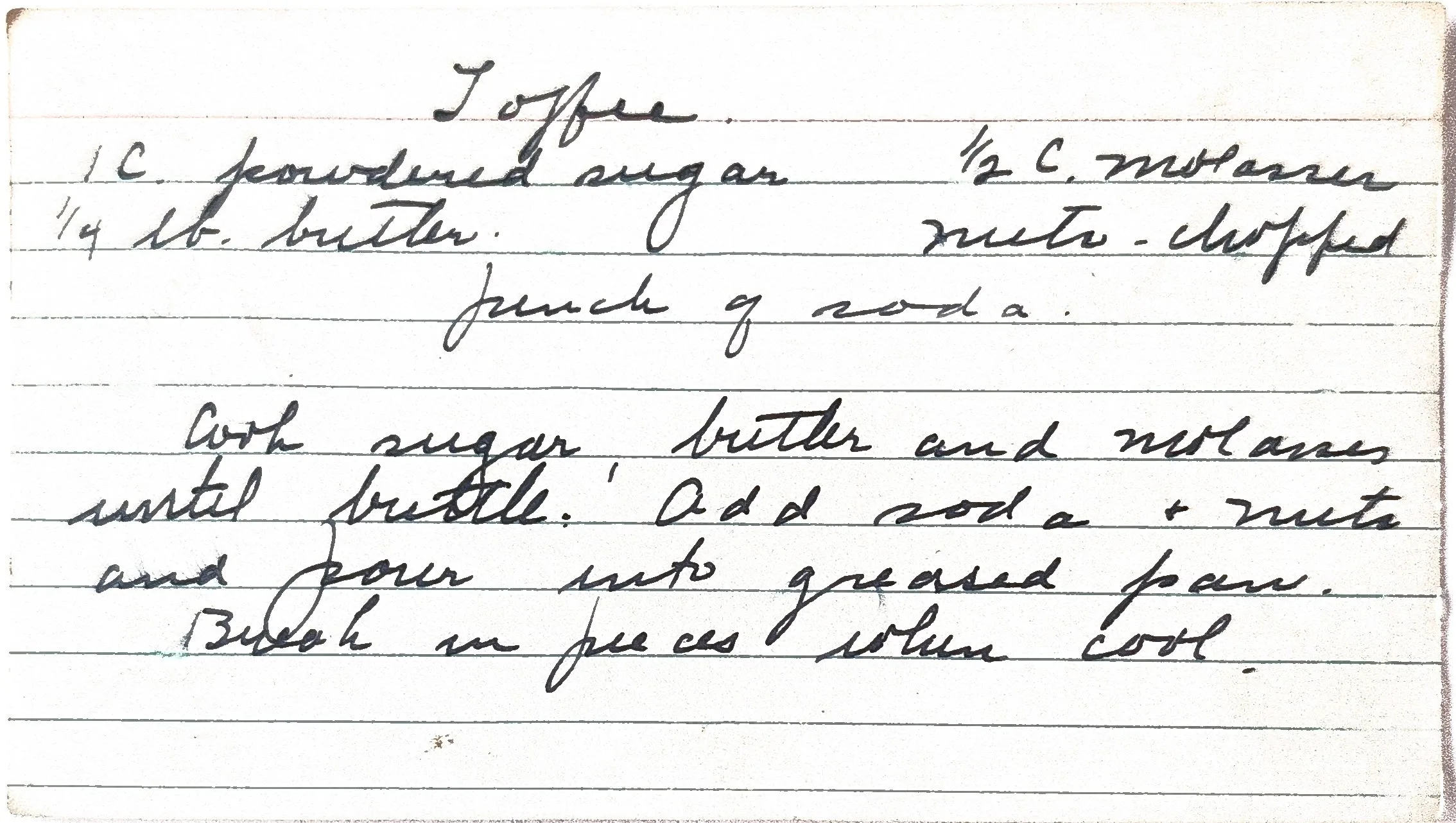 Original Handwritten Card