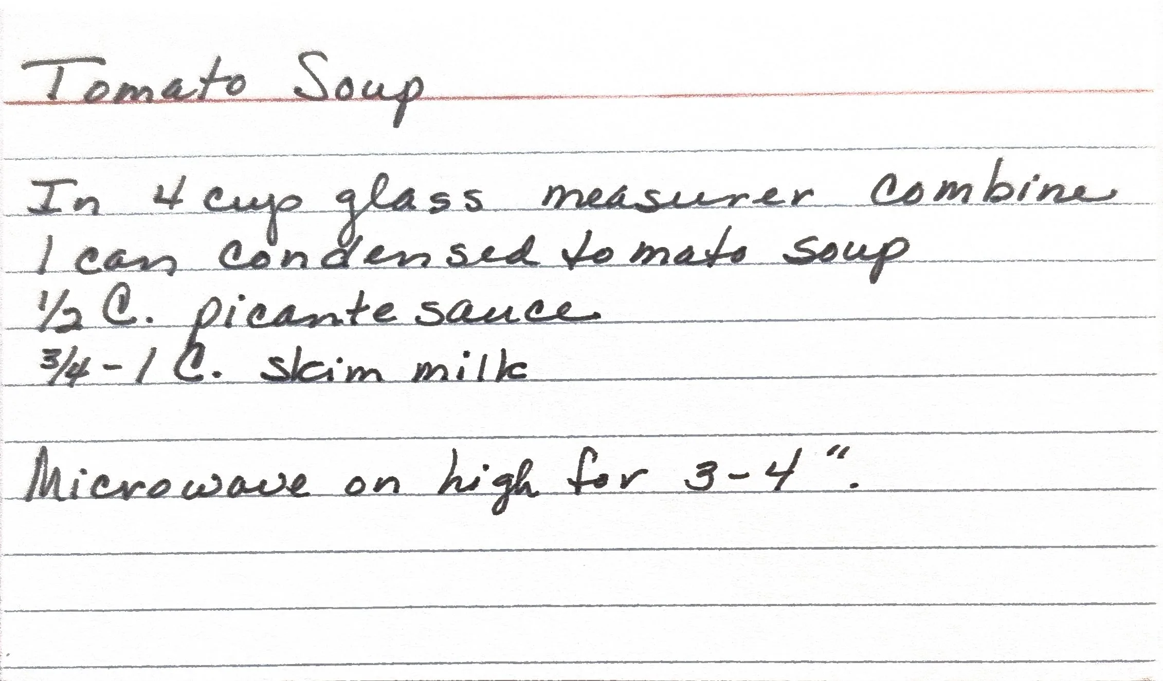 Original Handwritten Card