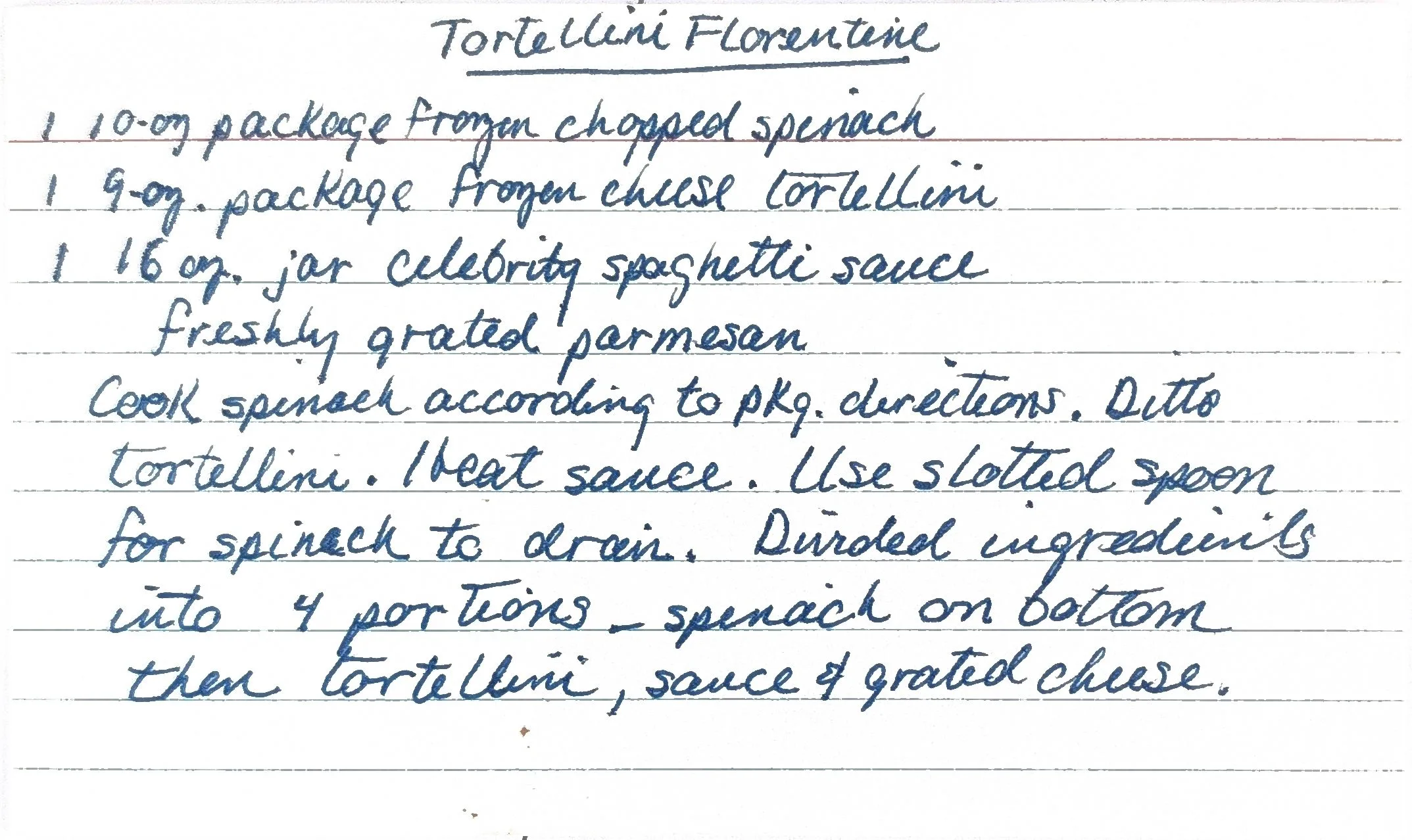 Original Handwritten Card