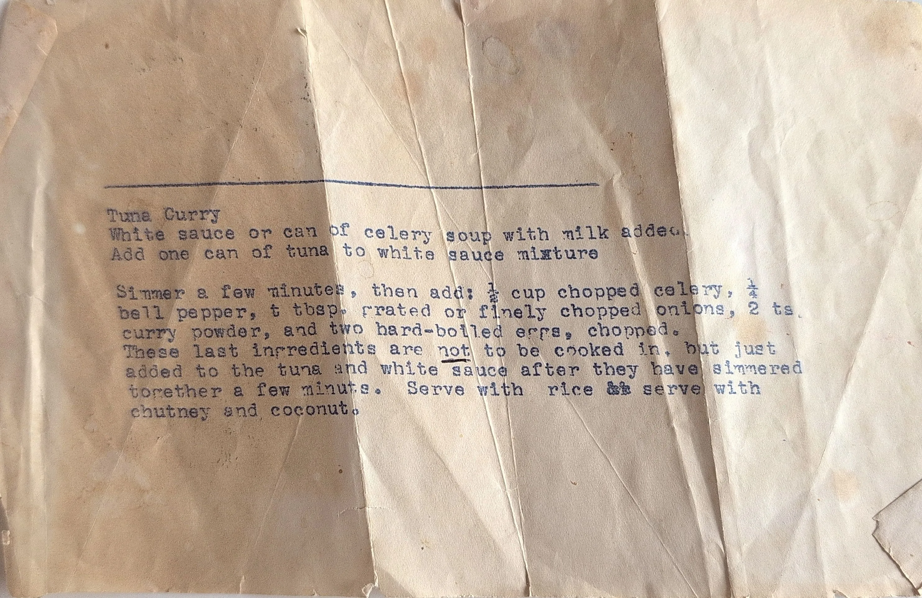 Original Handwritten Card