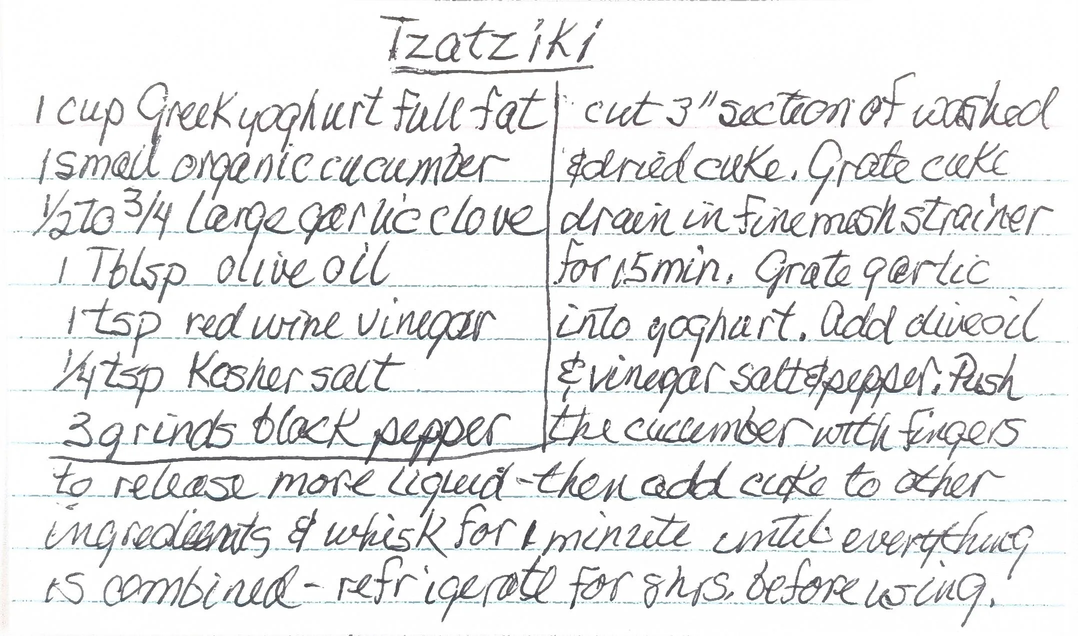 Original Handwritten Card
