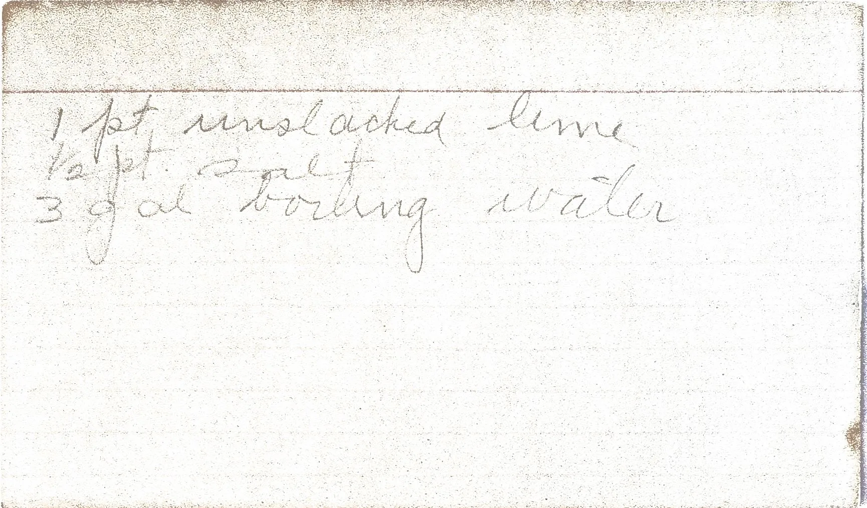 Original Handwritten Card