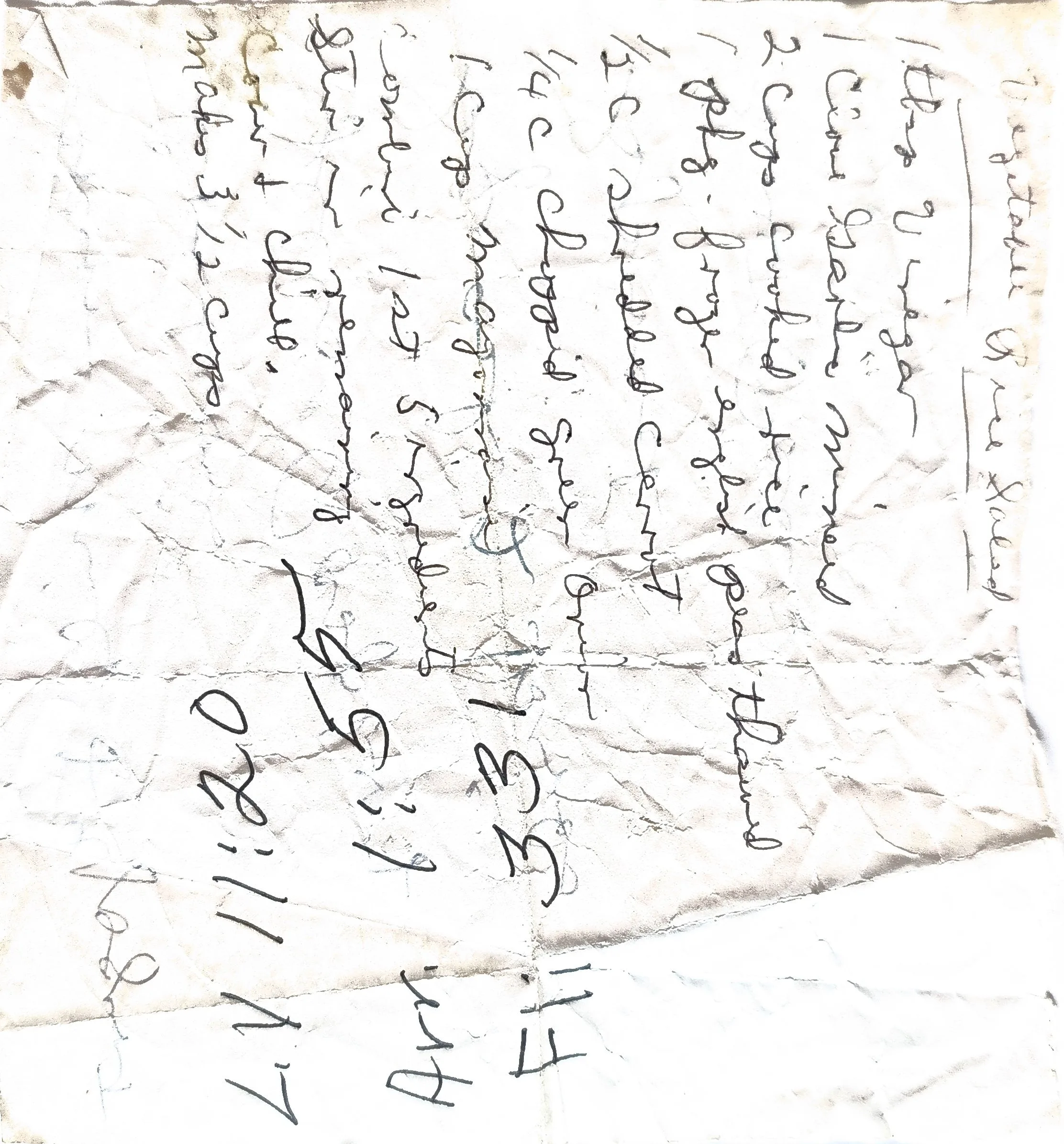 Original Handwritten Card