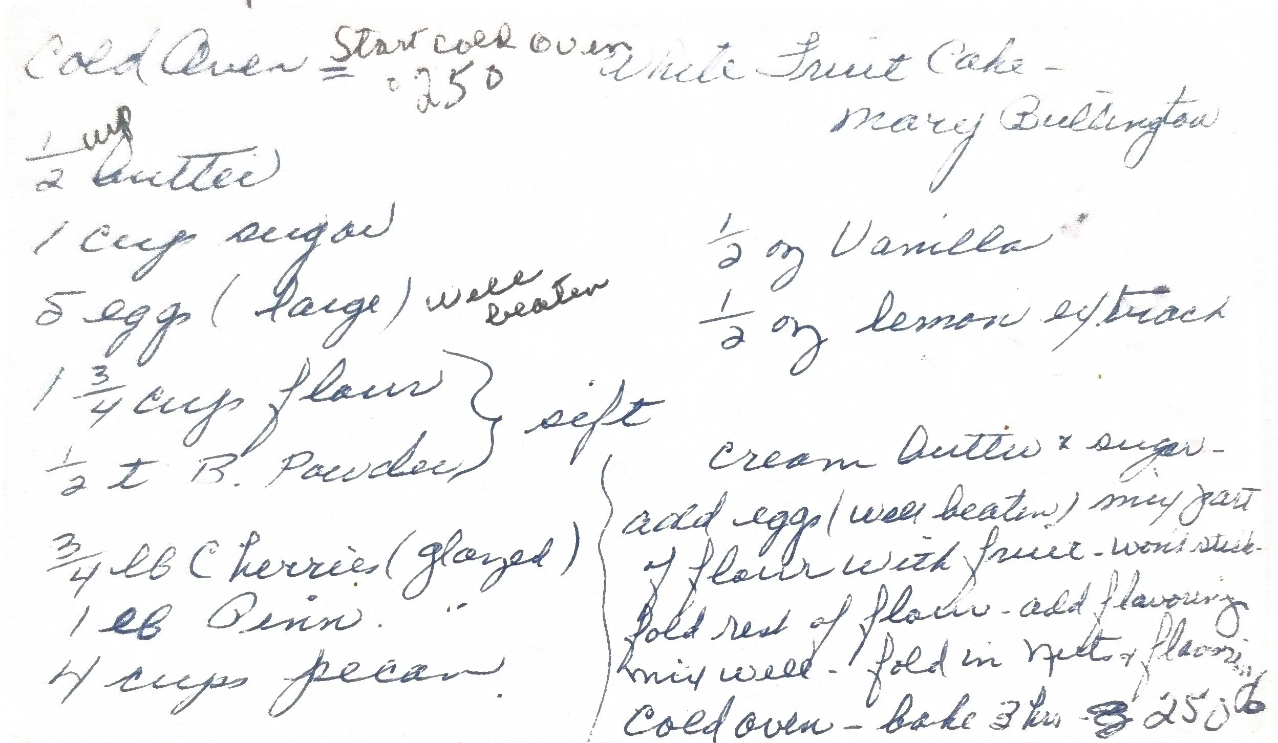 Original Handwritten Card