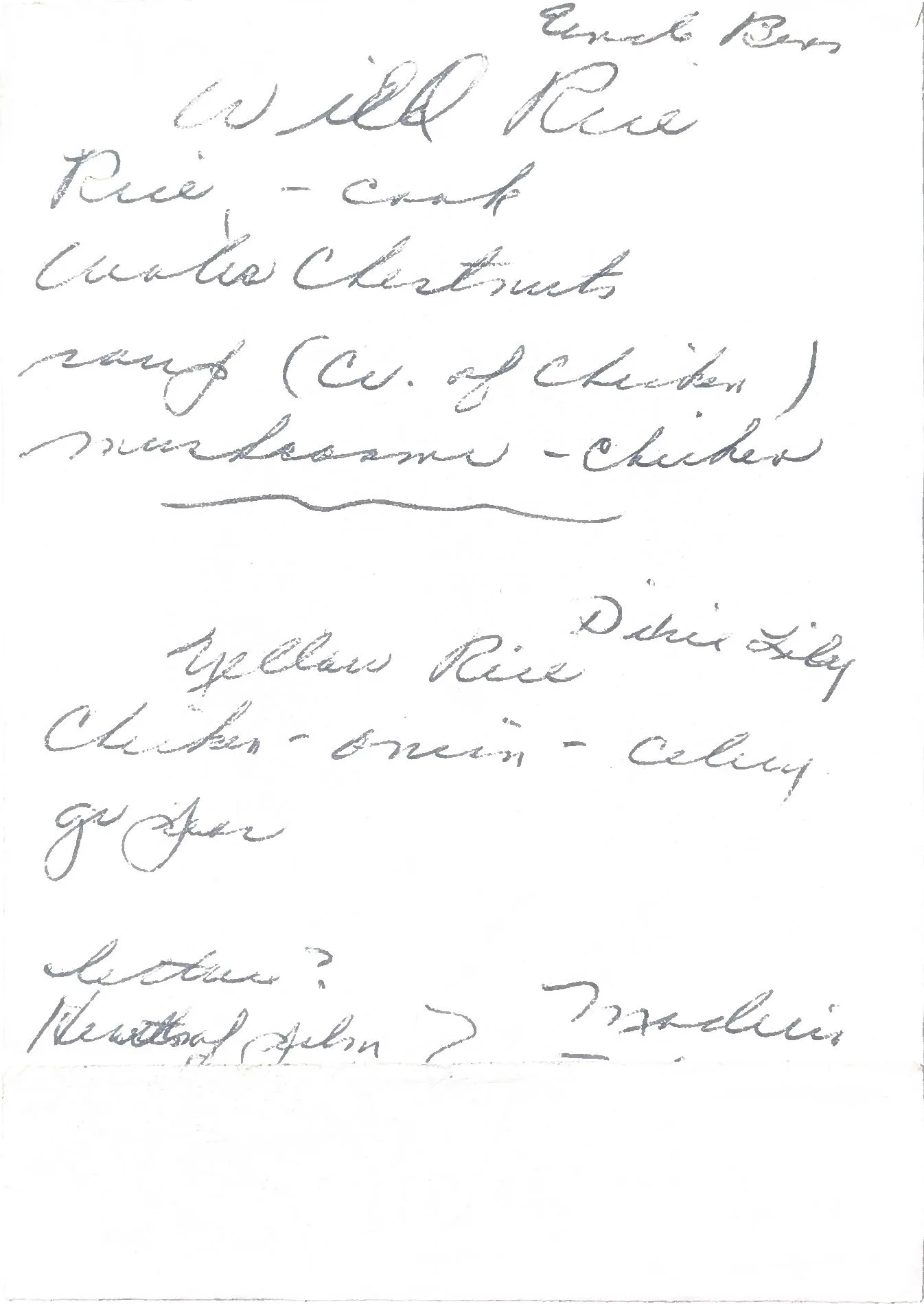 Original Handwritten Card