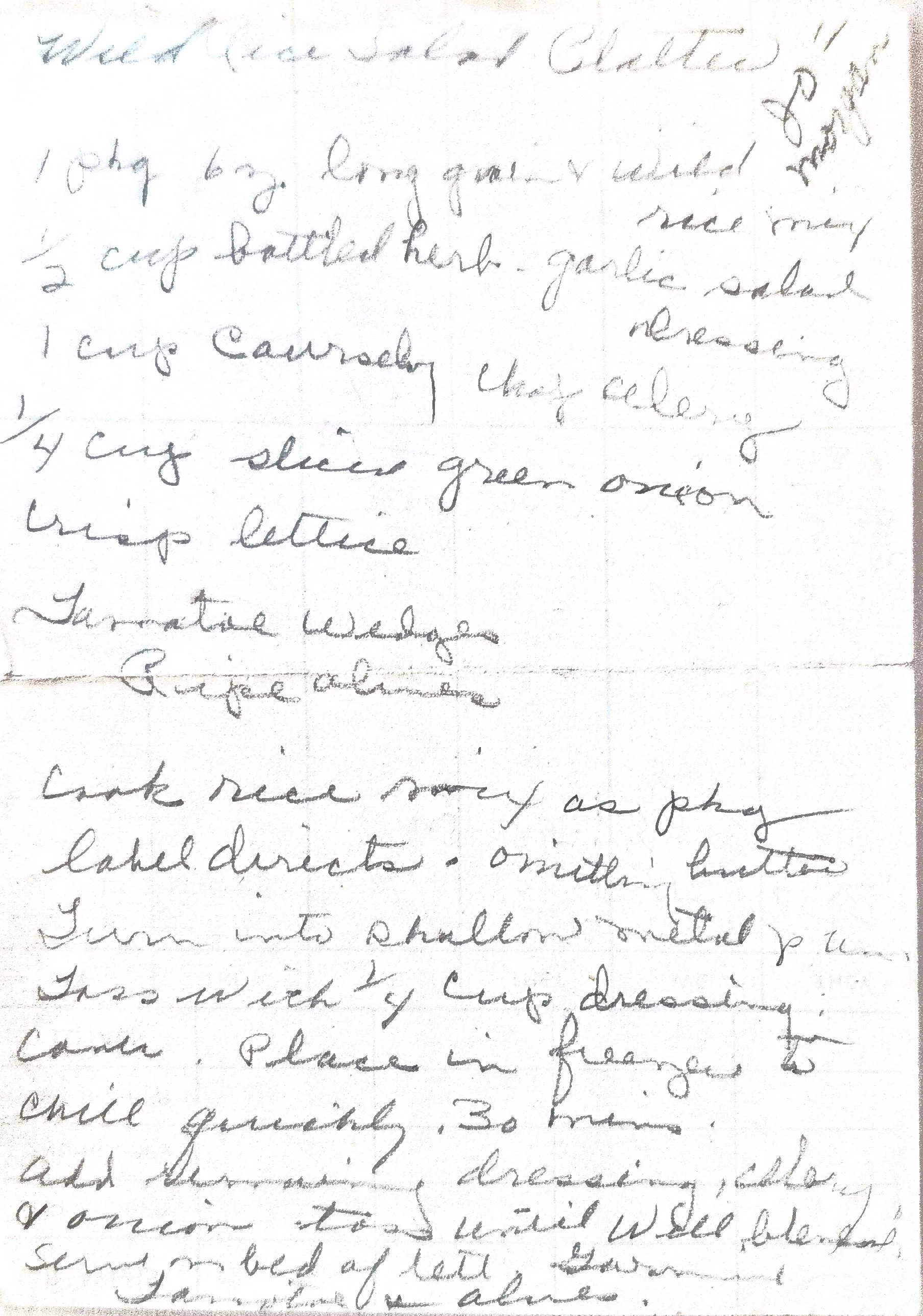 Original Handwritten Card