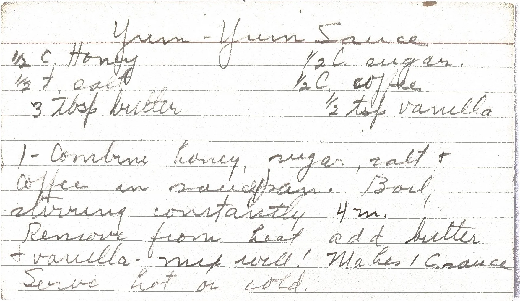 Original Handwritten Card
